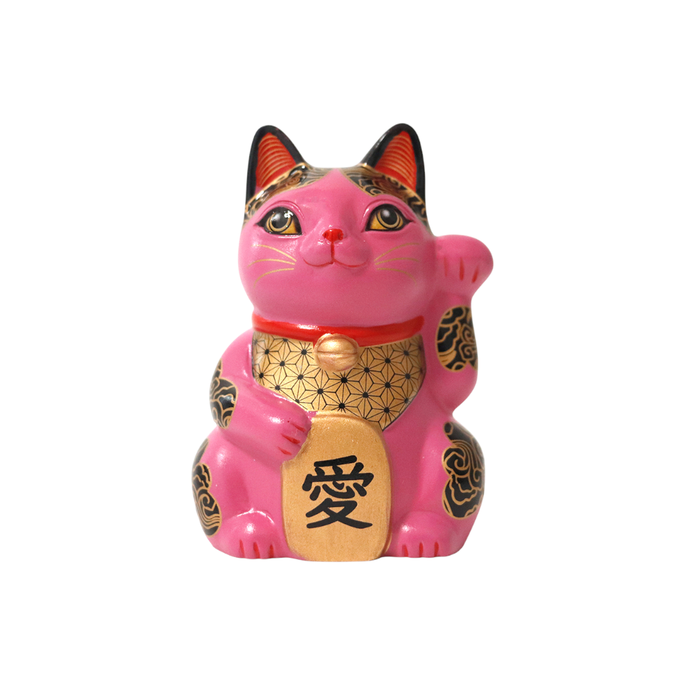 3.25"H Happineko Figurine Pink Love (1/36)