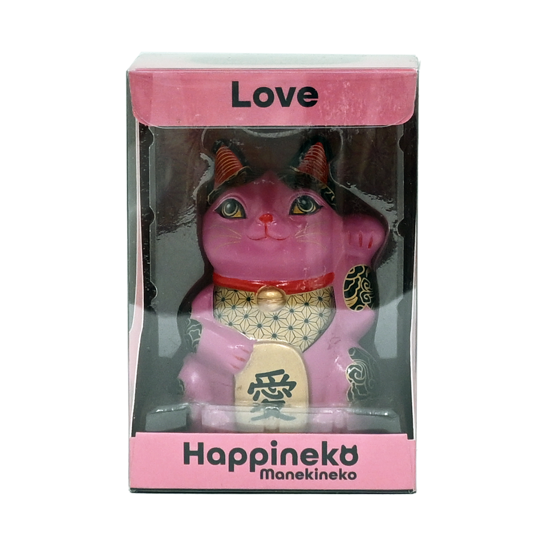 3.25"H Happineko Figurine Pink Love (1/36)