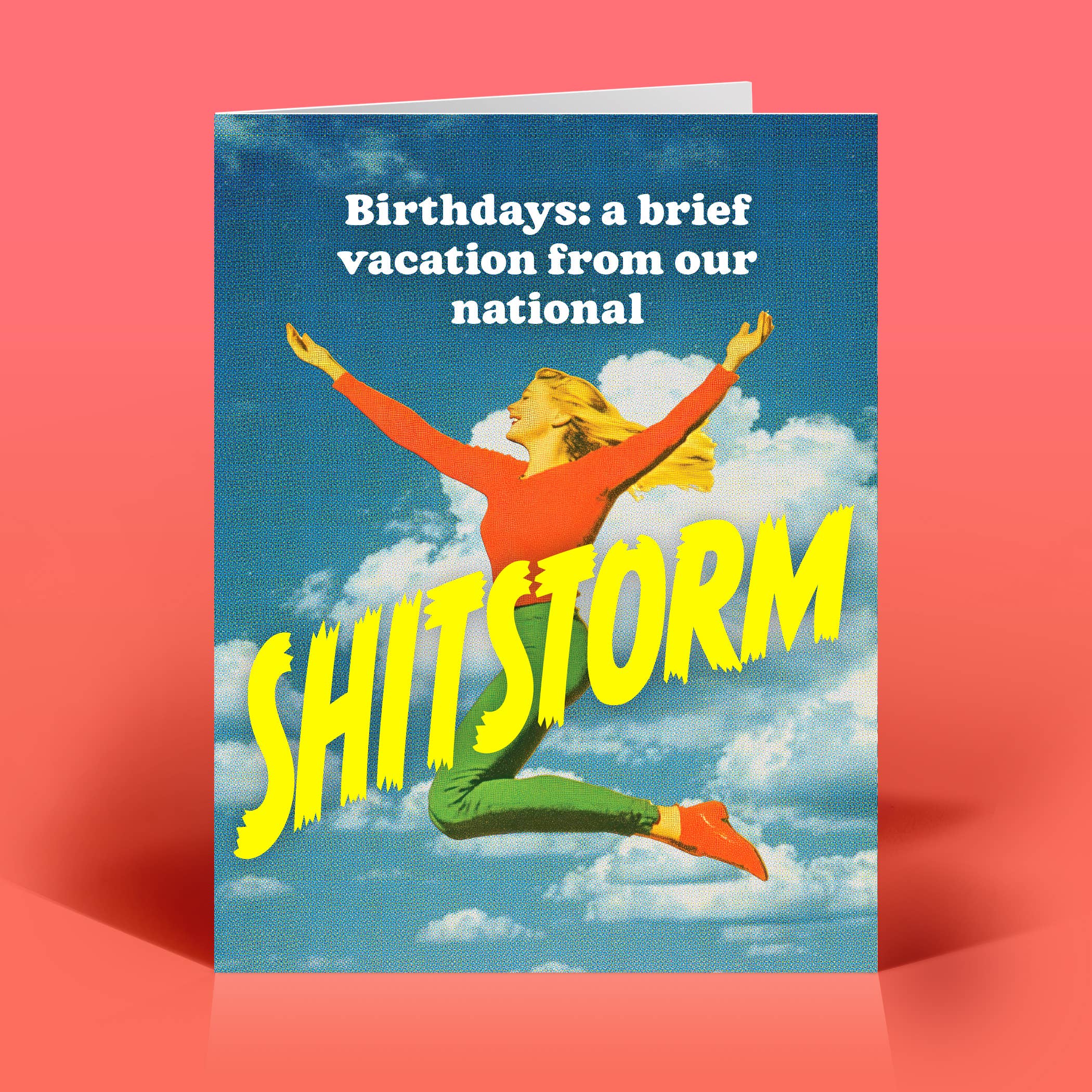 Funny Birthday Card – NATIONAL SHITSTORM – Retro Humor