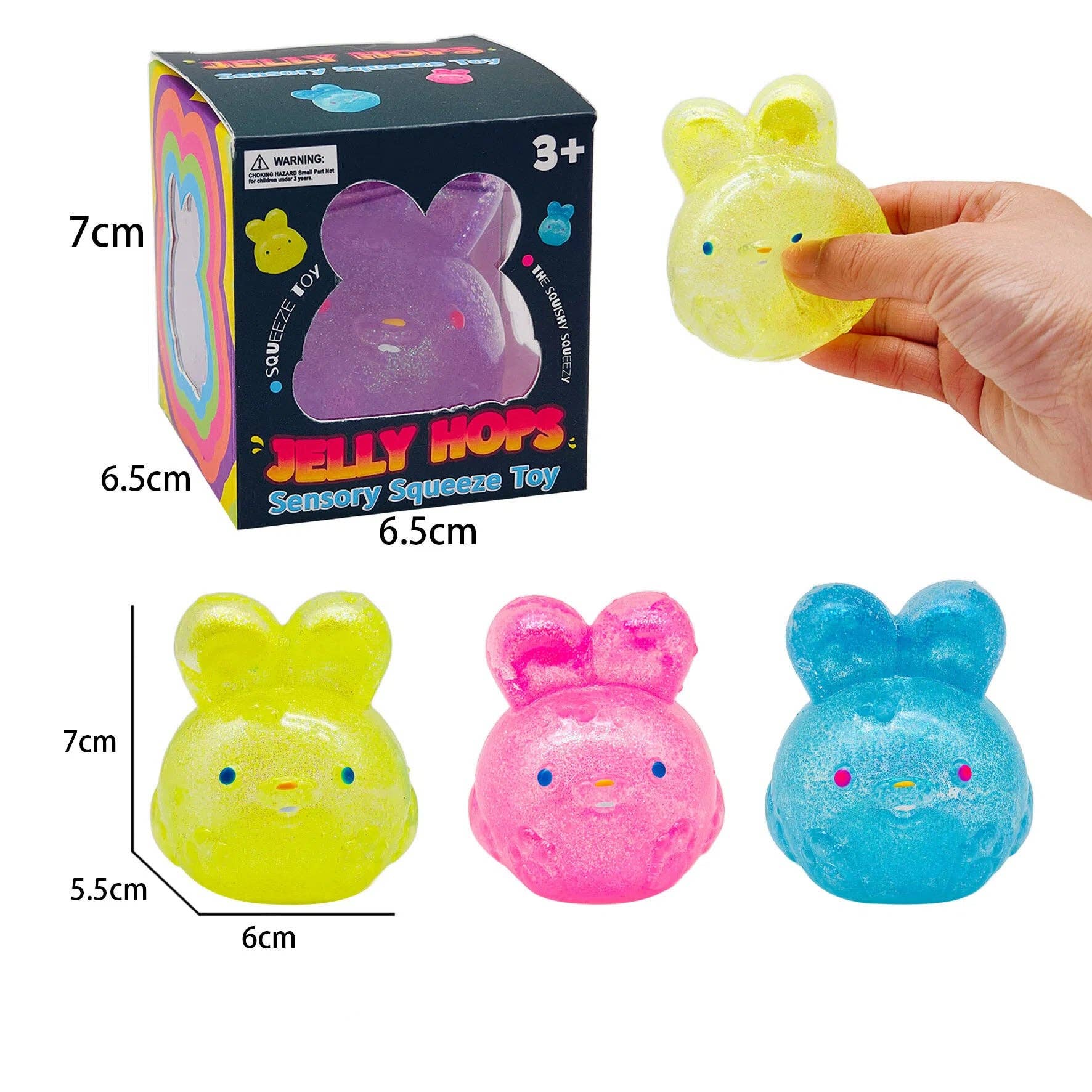 Nice Cube Translucent Slow Rising Stress Relief Squeeze Toy