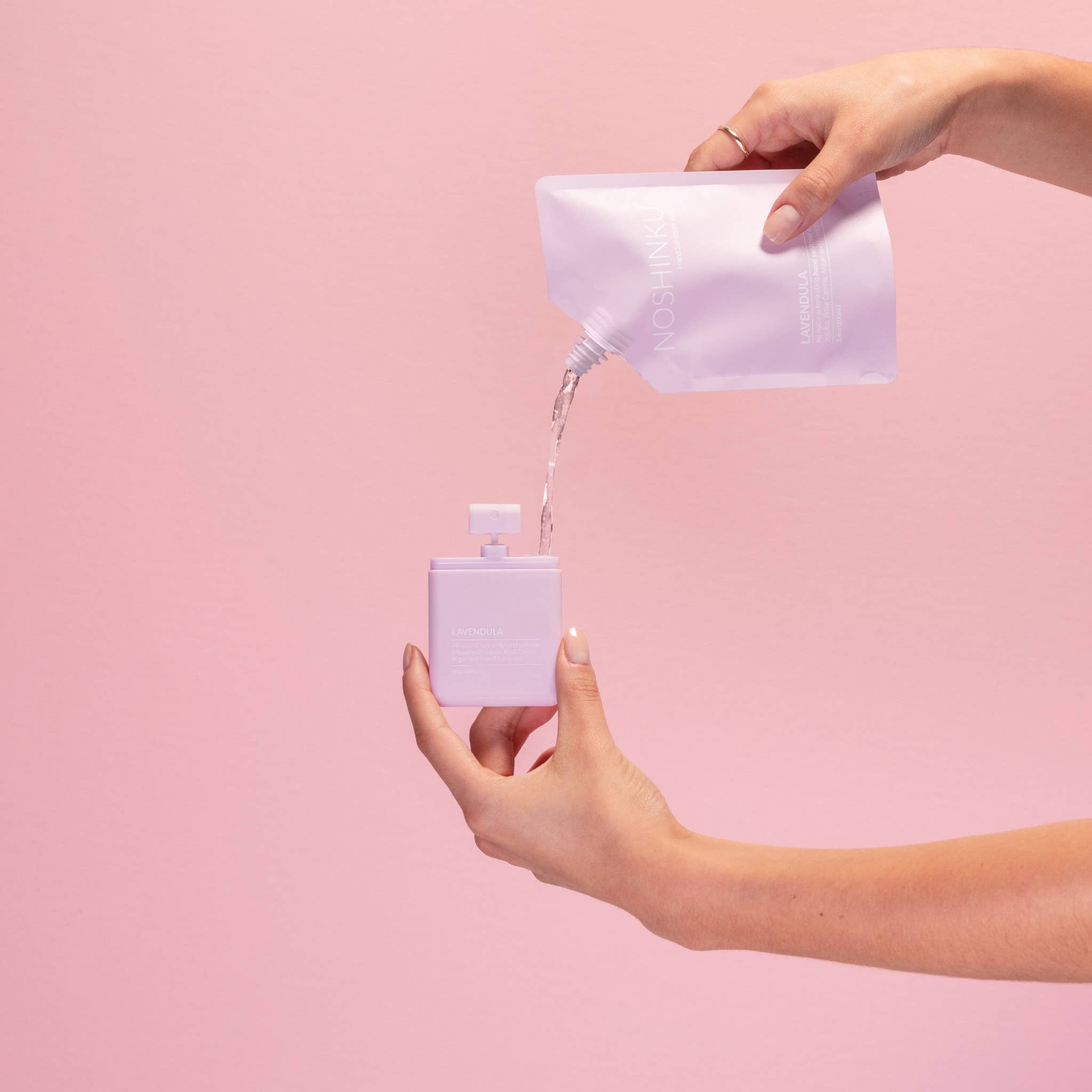 Refillable Lavender Ultra-Moisturizing Pocket Hand Sanitizer