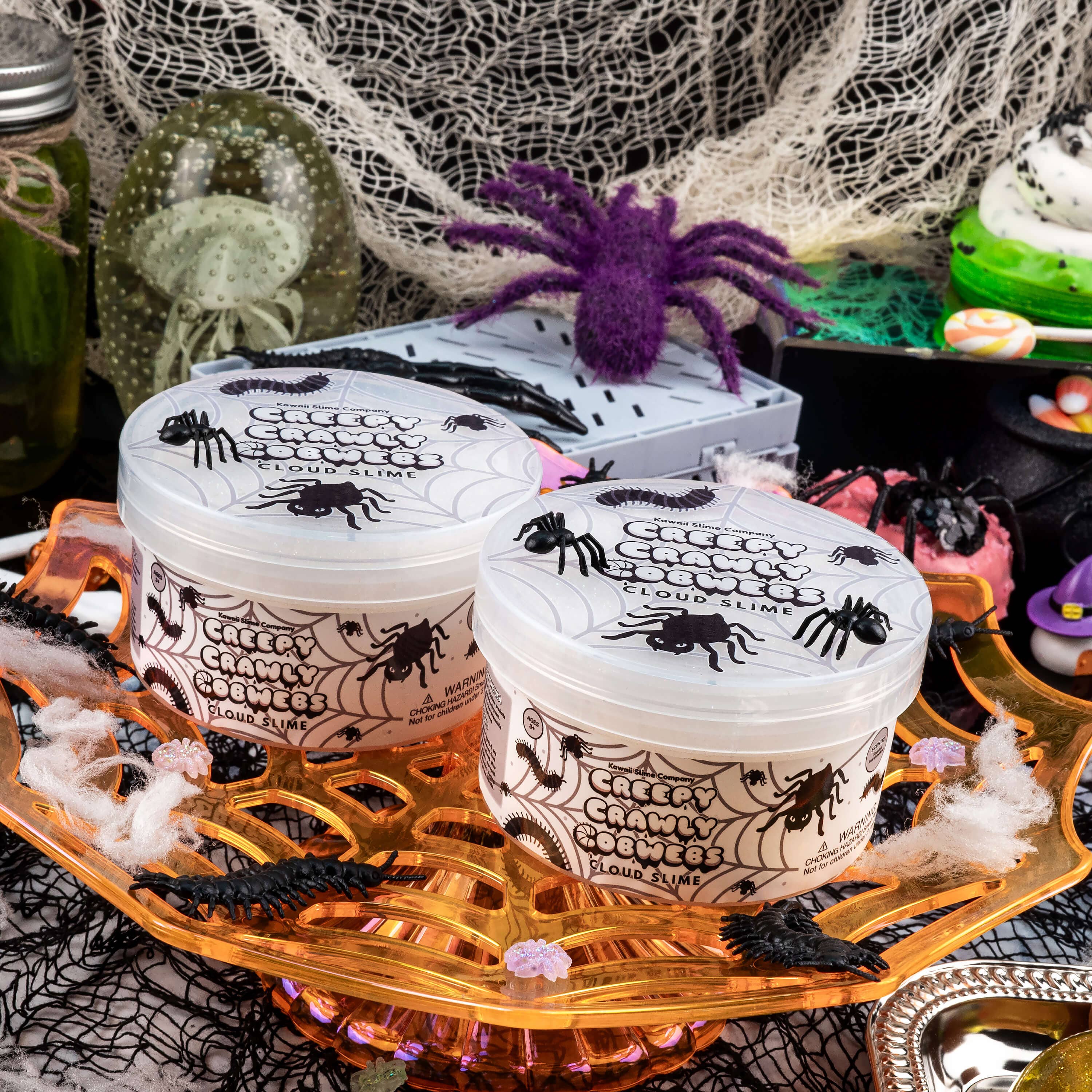 Creepy Crawly Cobwebs Cloud Slime (4pcs/case)