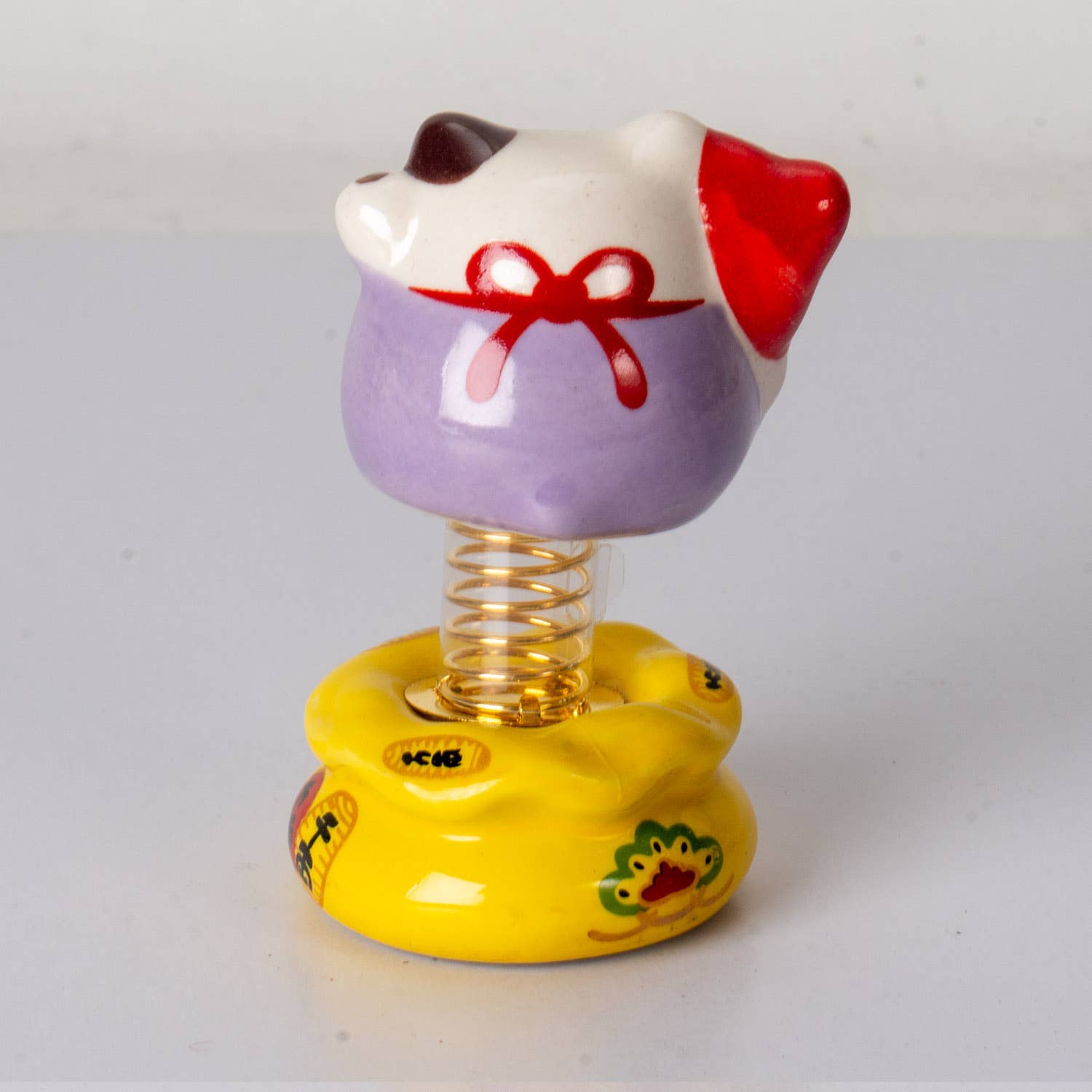 3 Inch Tall Maneki Neo Lucky Cat Figurine Bobbler (12/180)