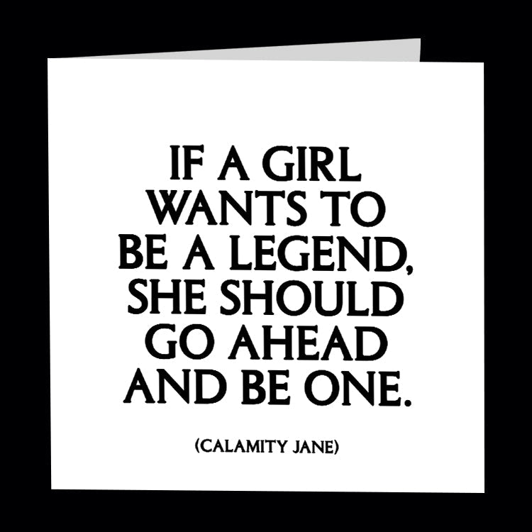 if a girl wants to be card