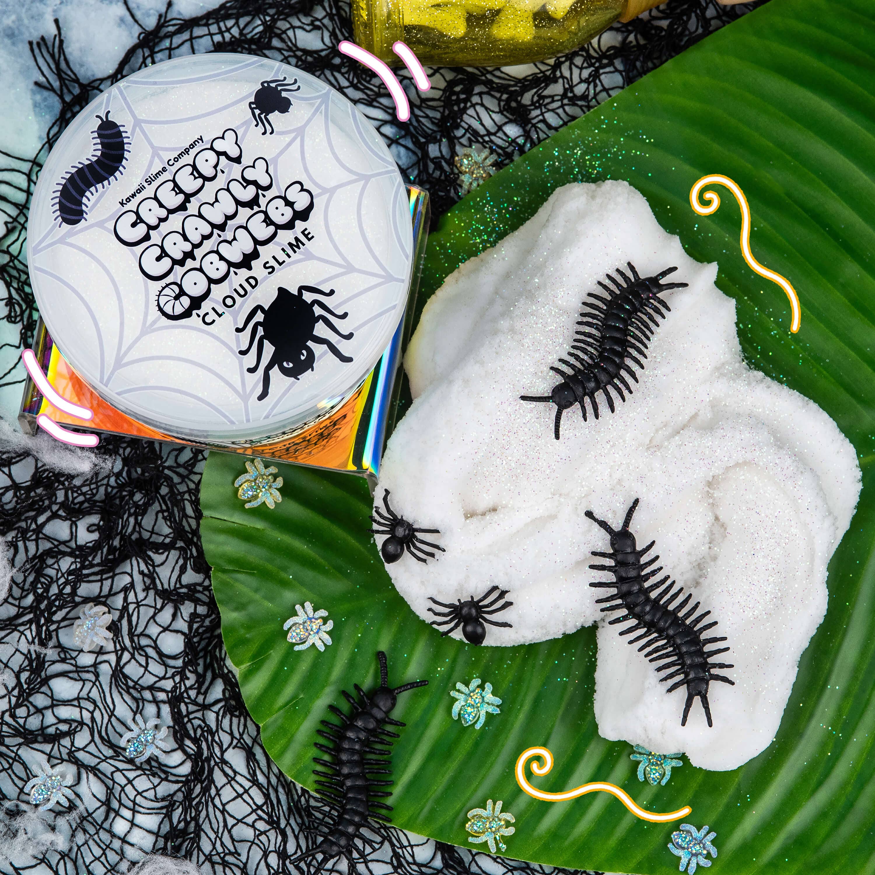 Creepy Crawly Cobwebs Cloud Slime (4pcs/case)