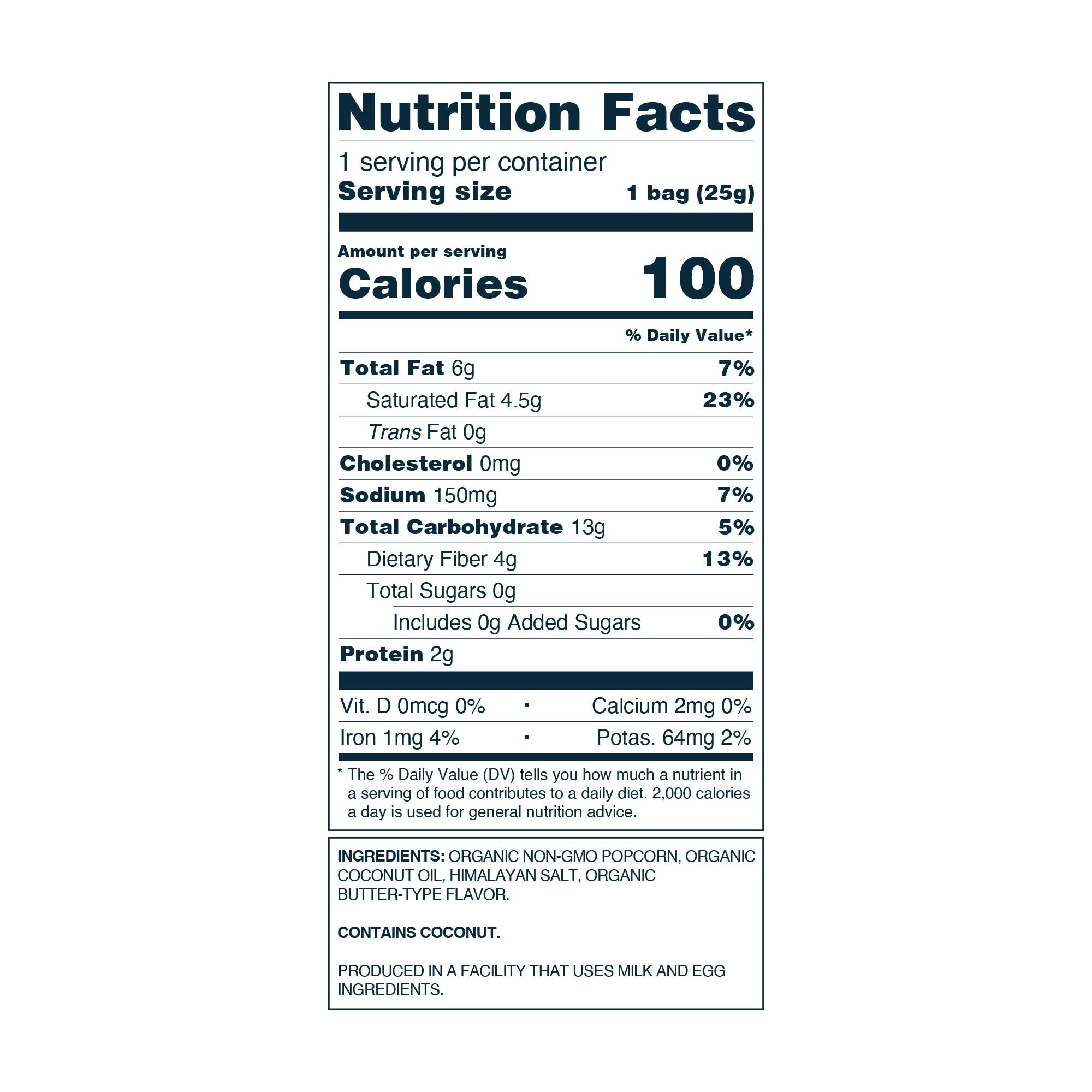 Organic Popcorn, Himalayan Gold .88 oz