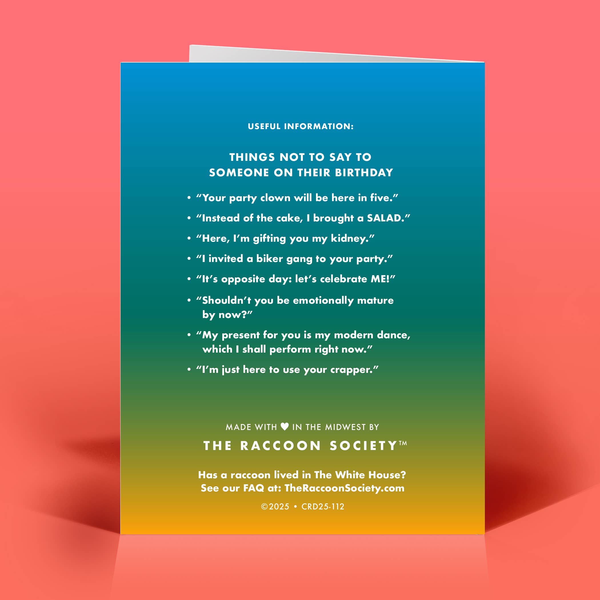 Funny Birthday Card – NATIONAL SHITSTORM – Retro Humor