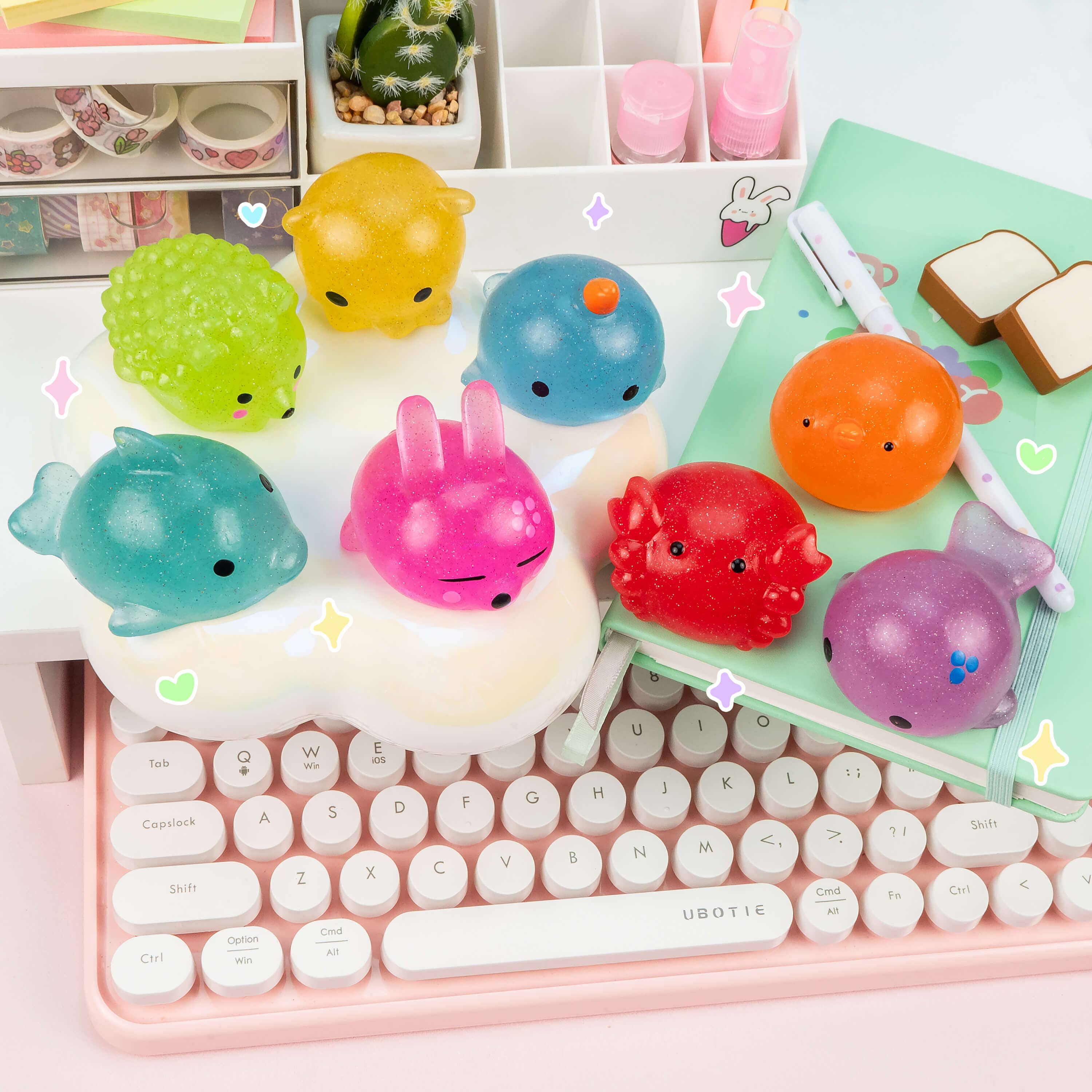 Jumbo Glitter Mochi Squishy Toy (24pcs/case)