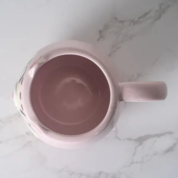 Japanese Daruma Cat Yunomi Style Tea Mug Reactive Glaze 10 f