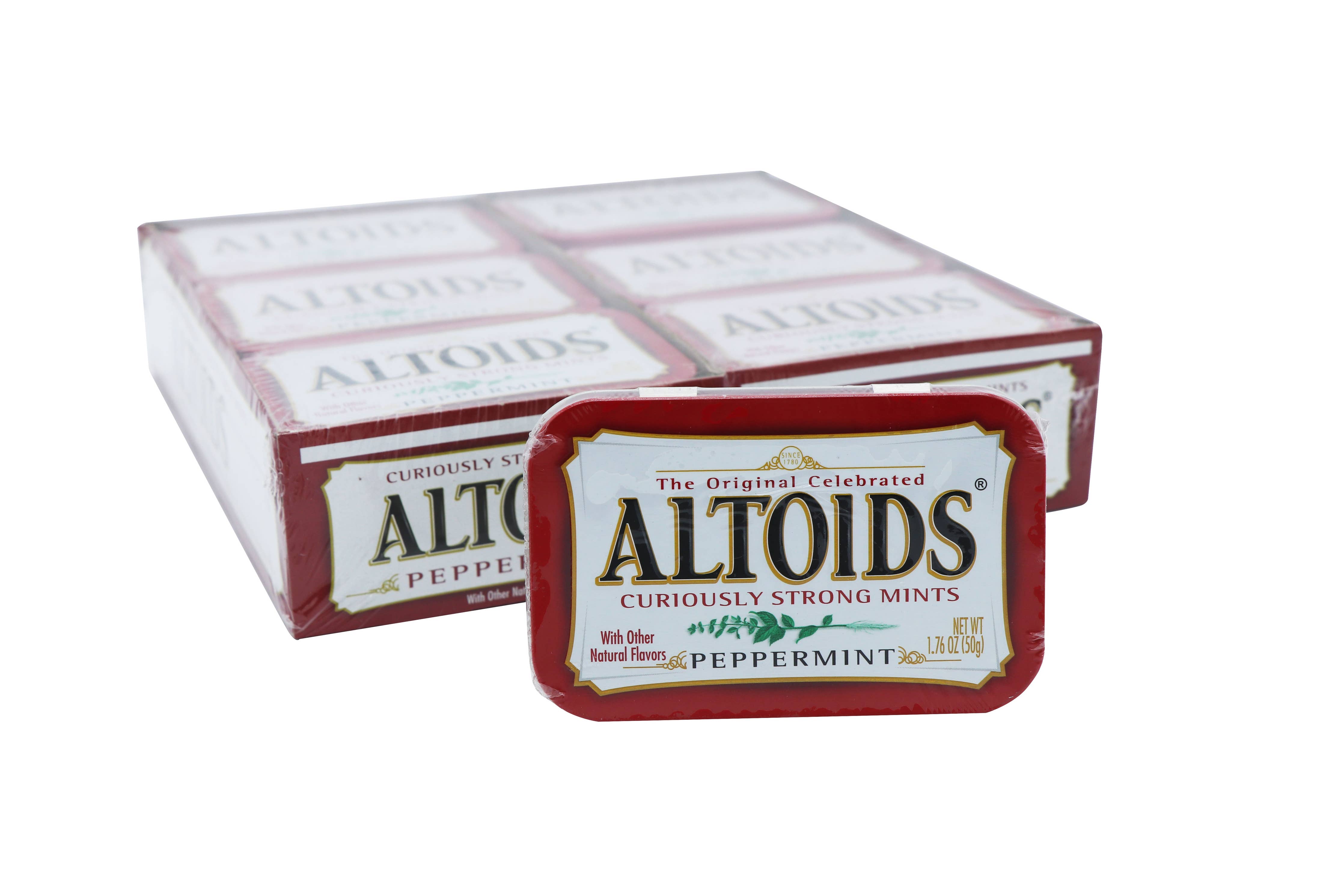 Altoids Peppermint, 1.76oz Tin, 12ct Case