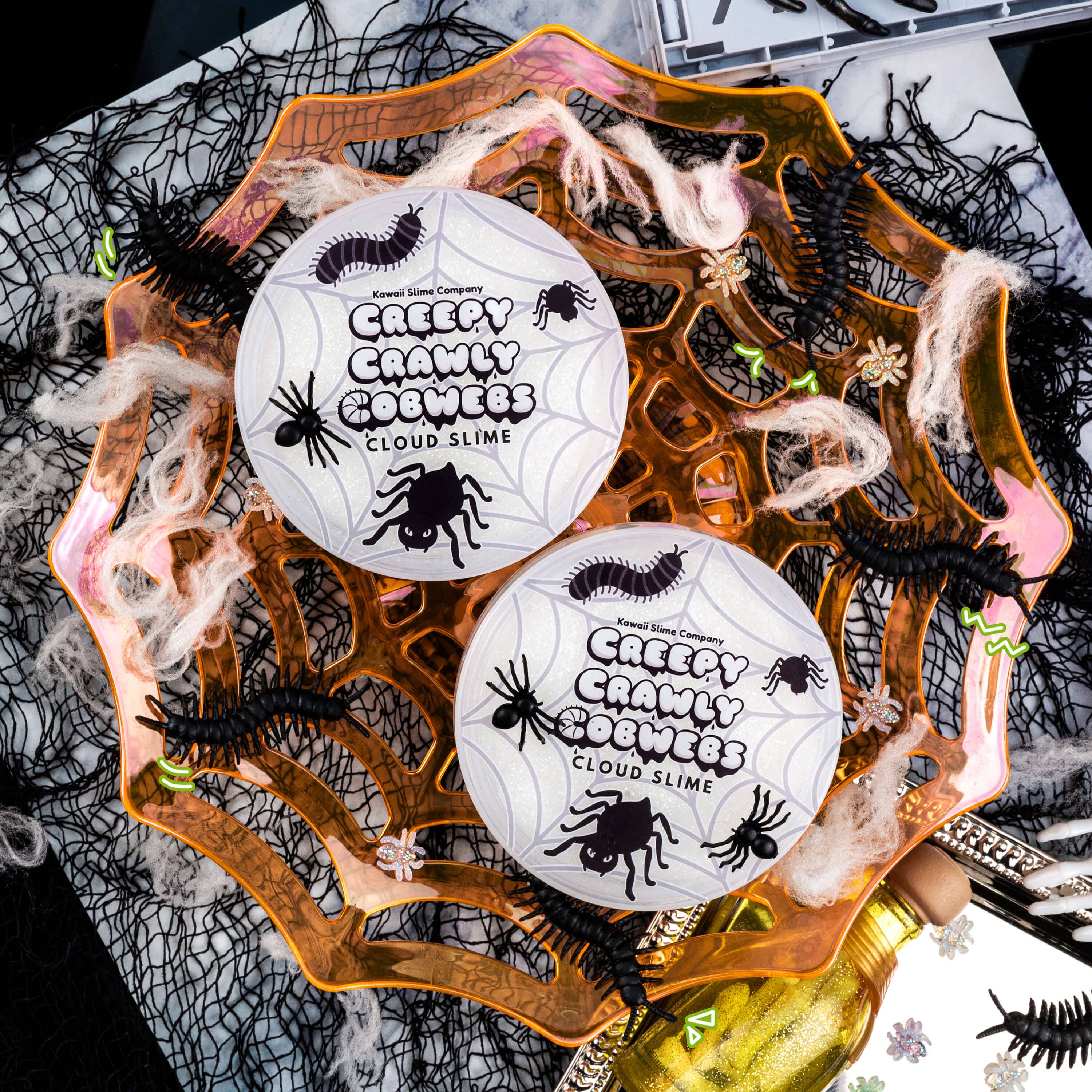 Creepy Crawly Cobwebs Cloud Slime (4pcs/case)