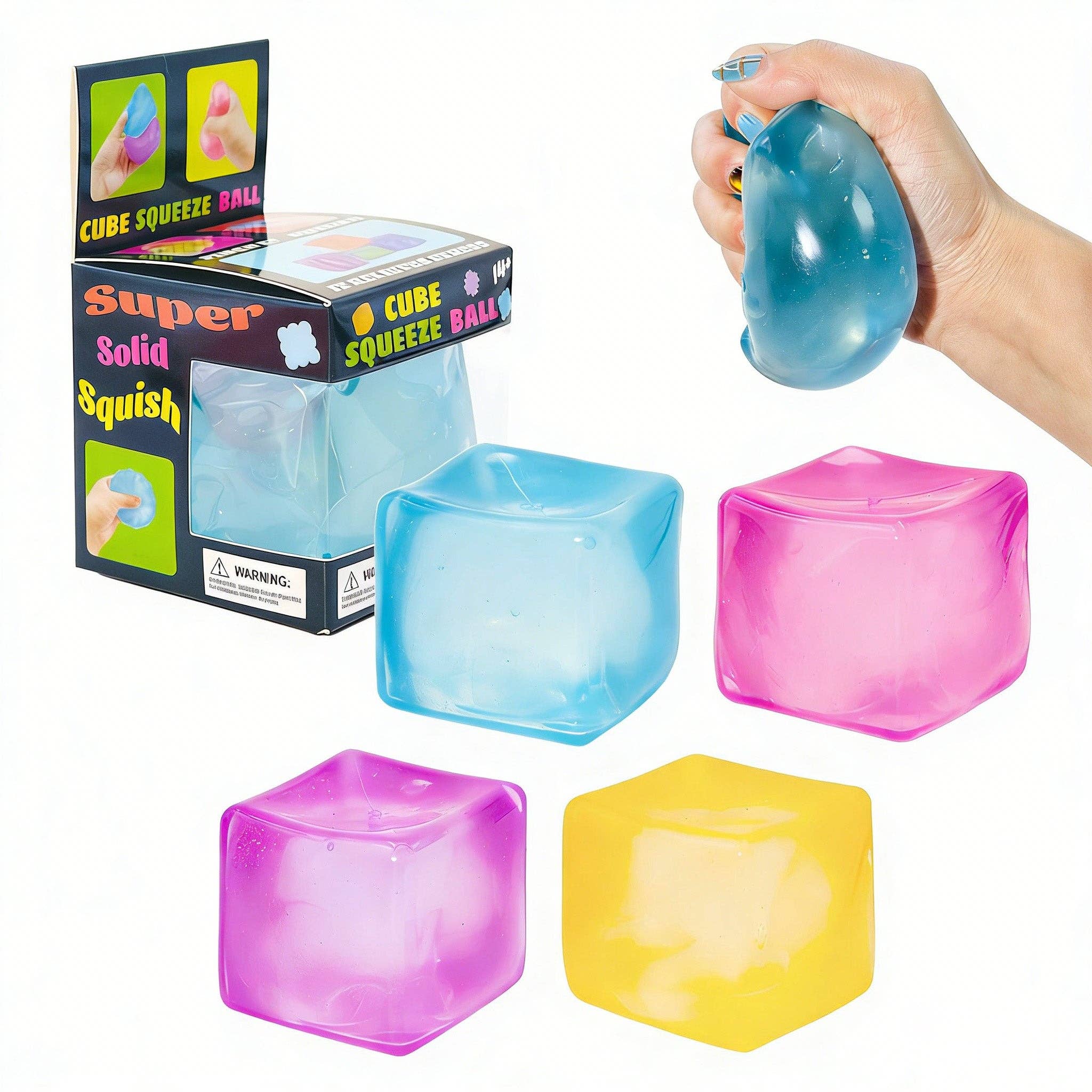 Nice Cube Translucent Slow Rising Stress Relief Squeeze Toy