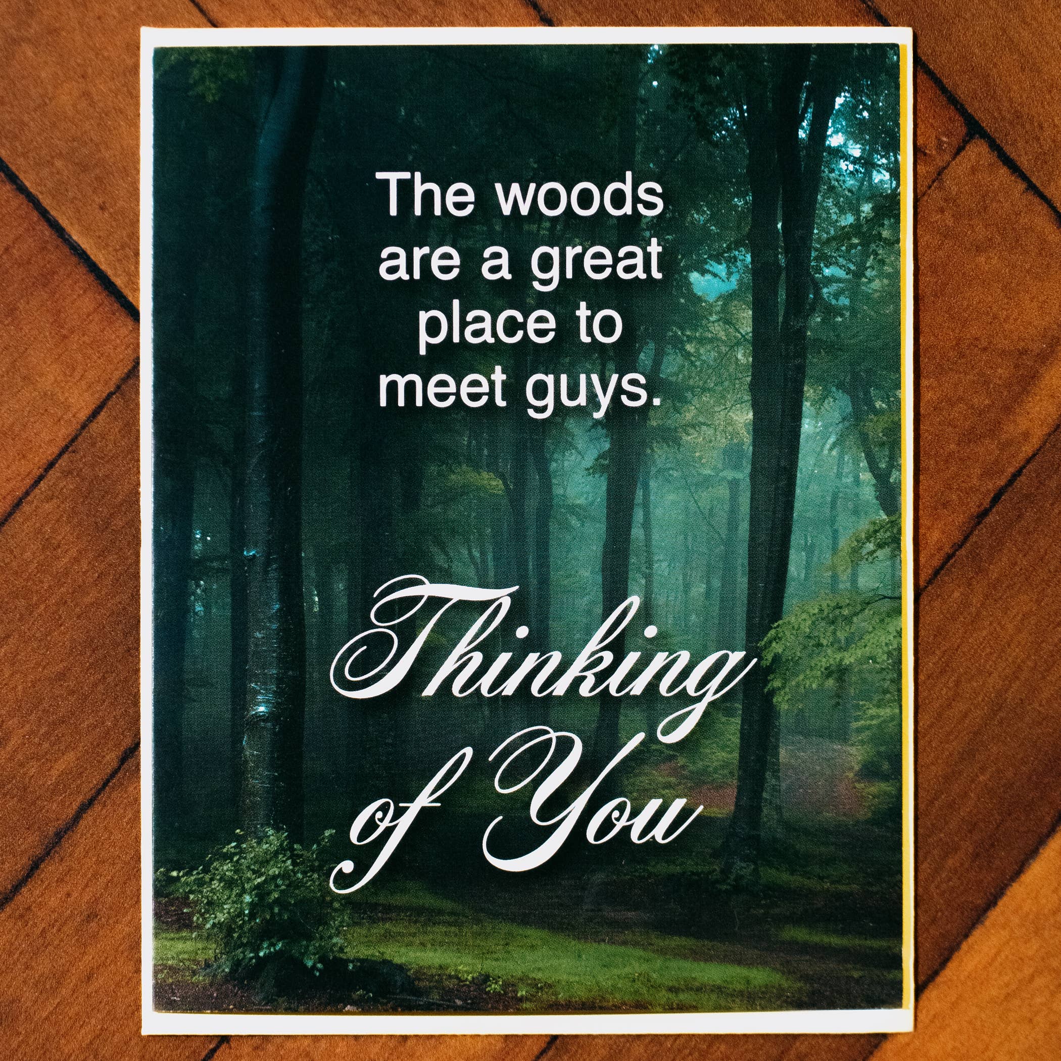 Guys in the Woods Greeting Card | Funny Card