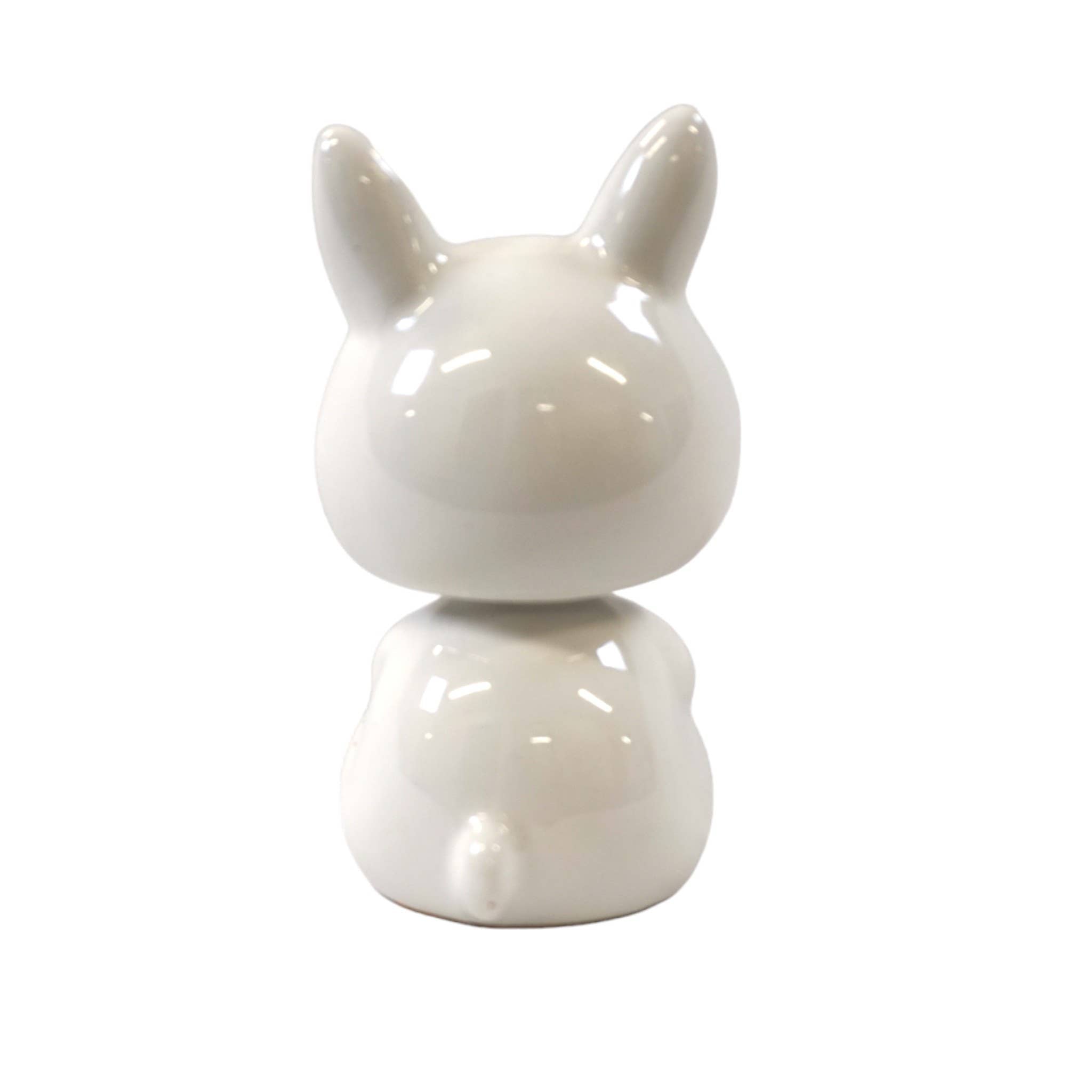 3 Inch Ceramic Bunny Bobble Head