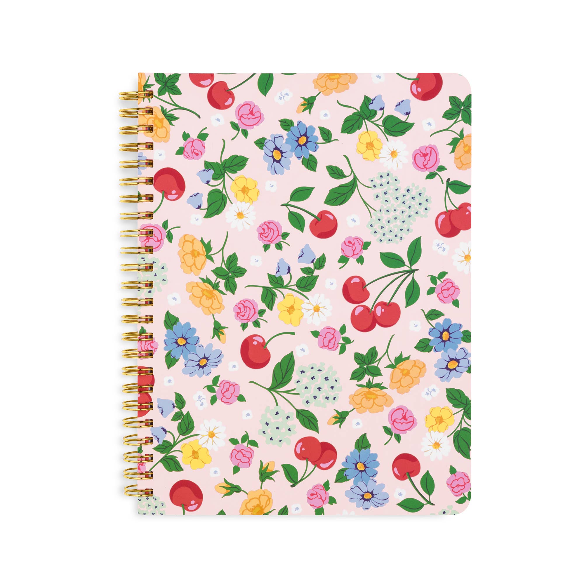 Rough Draft Mini Notebook, Flowers and Fruit