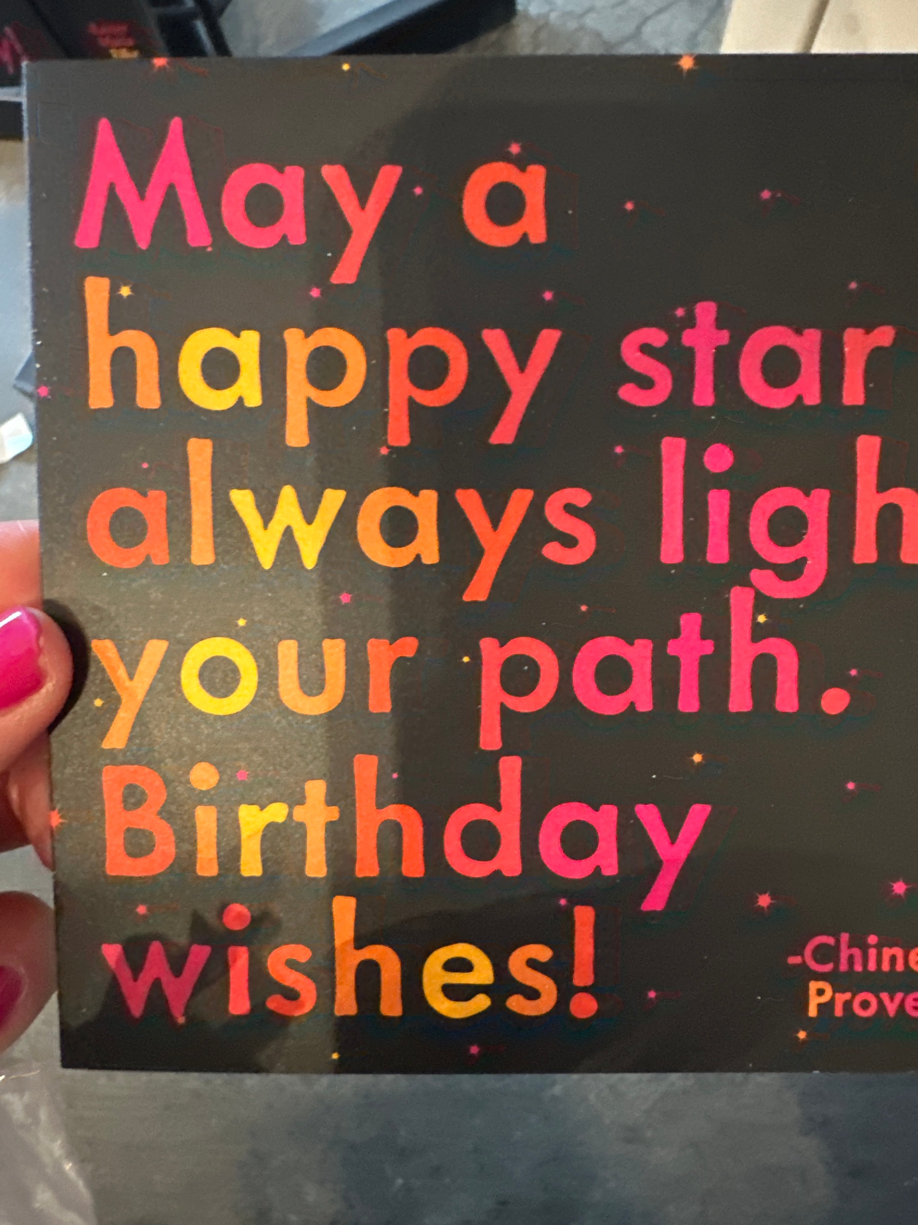 May happy star always light your path Card