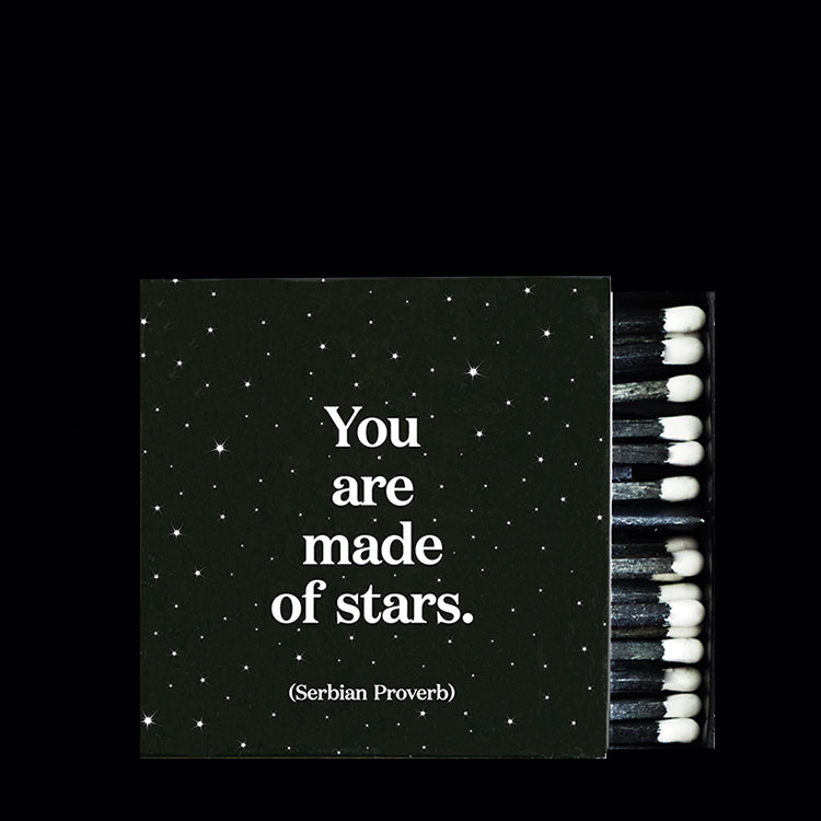 "You are made of stars" matchbox