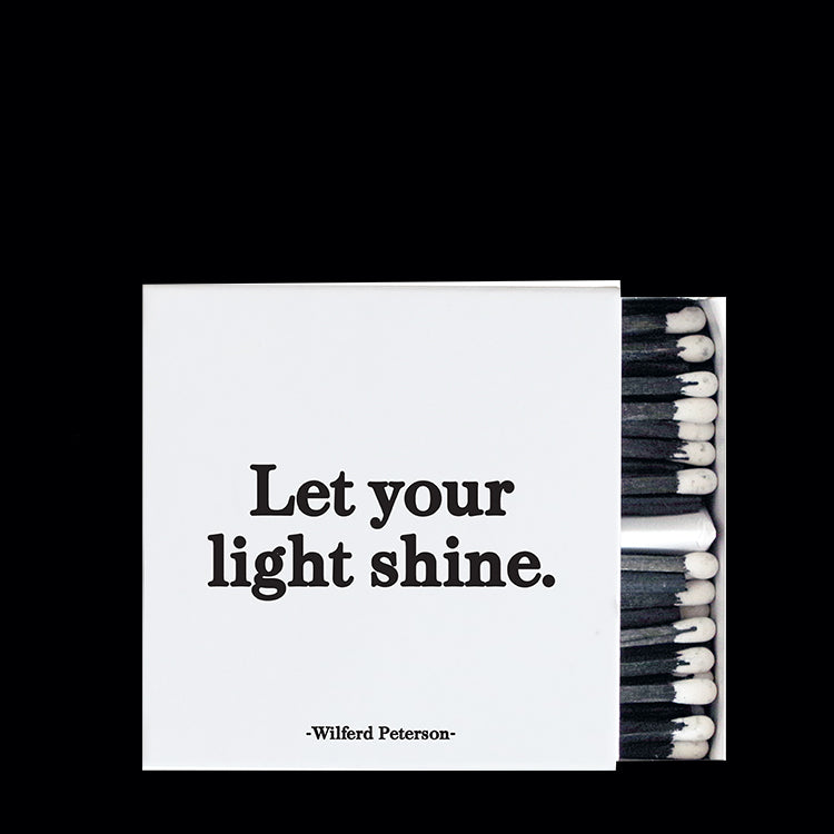 "Let your light shine" matchbox