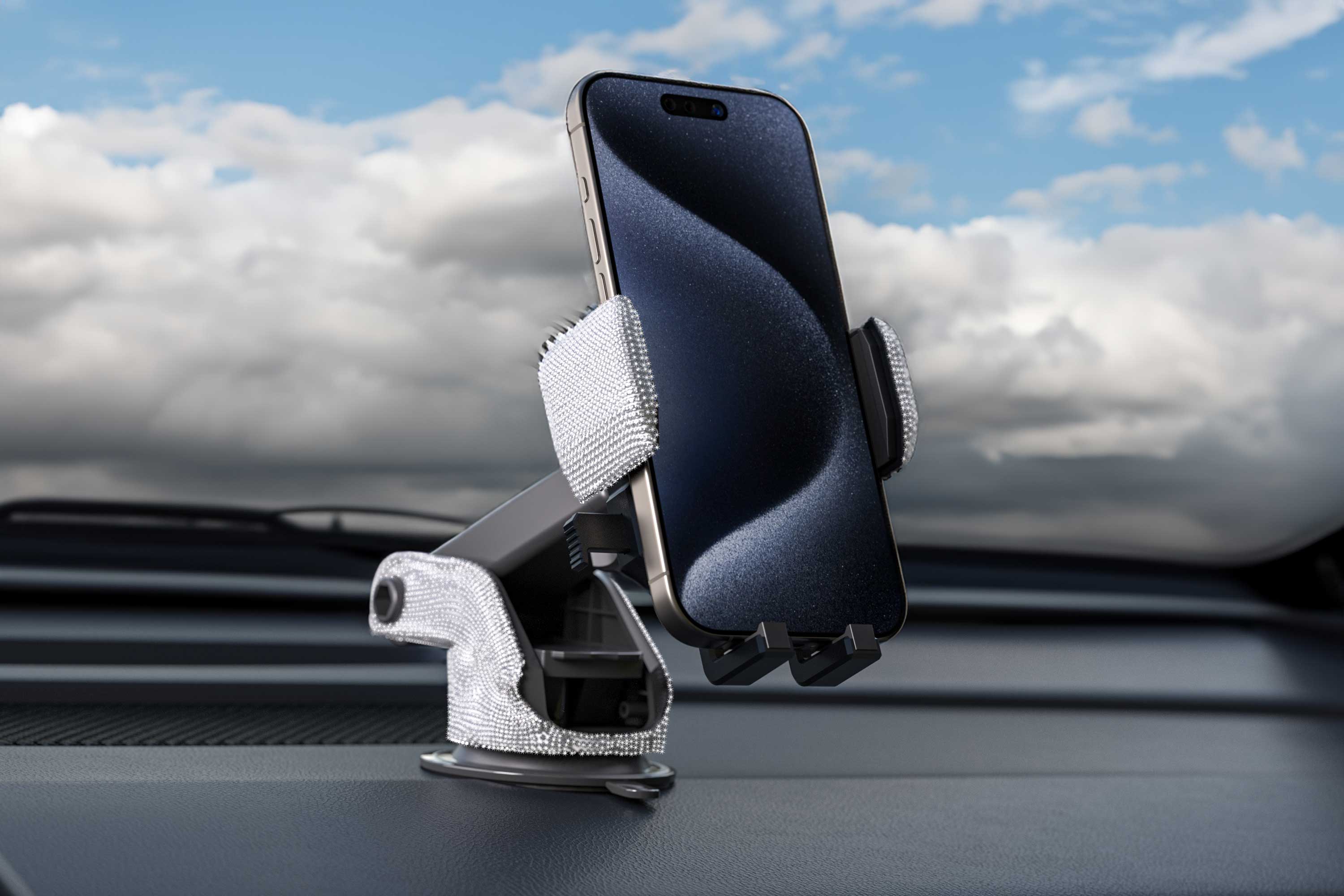 Bling Cradle Car Mount for Smartphones With Retail Pack