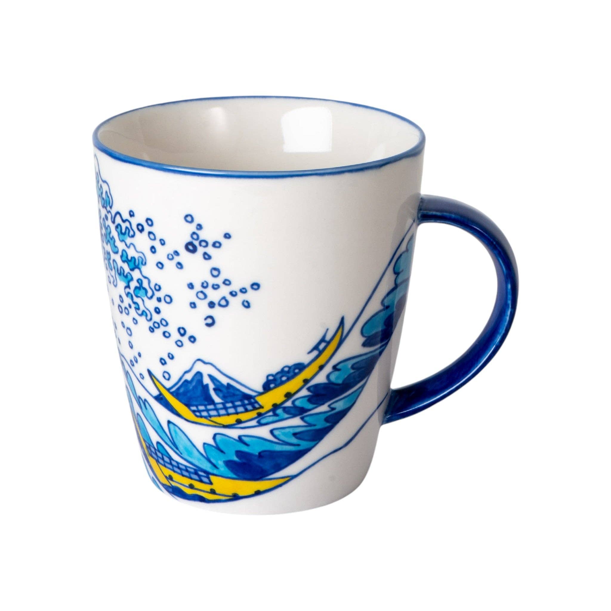 Great Wave 12oz 4"H Porcelain Mug (4/32)
