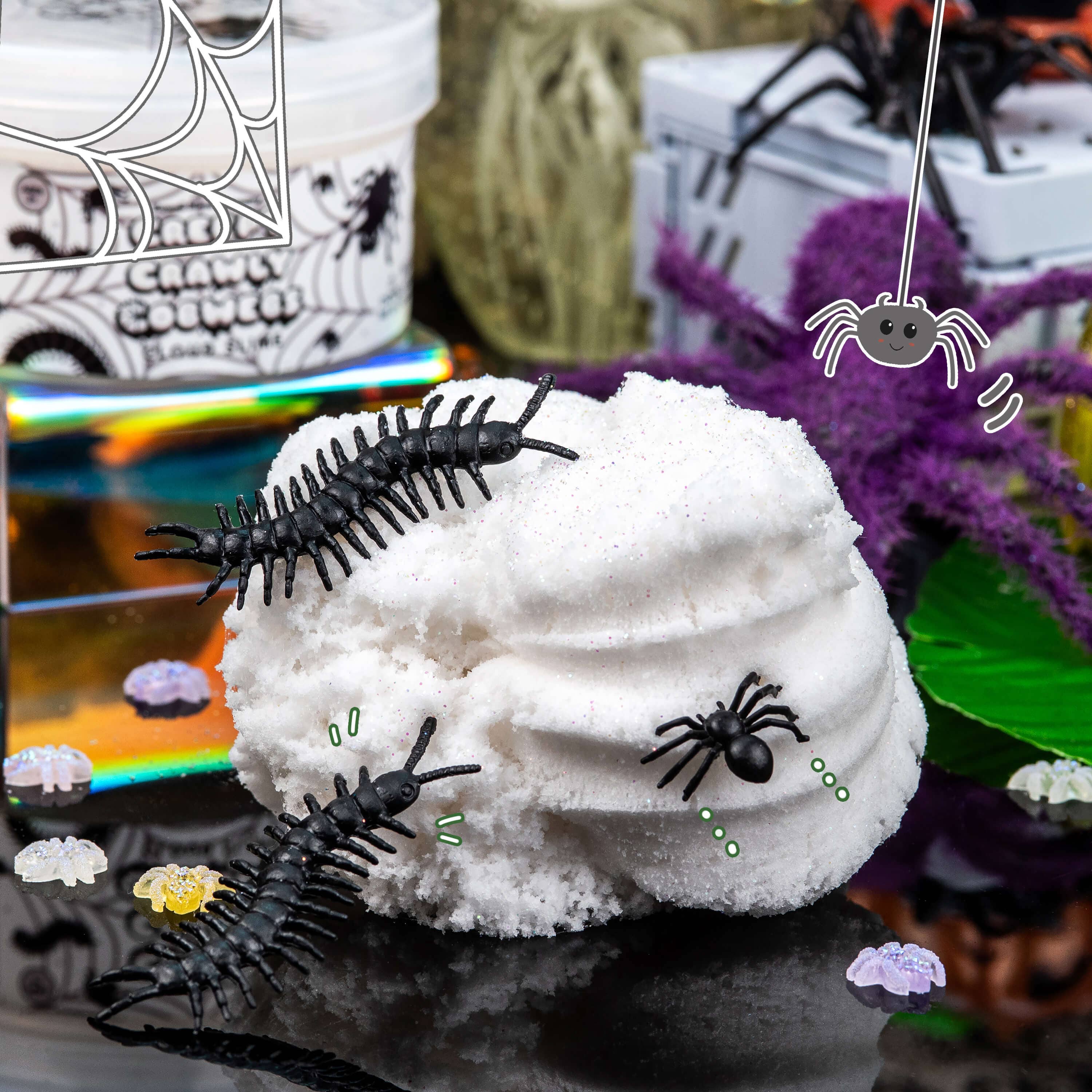 Creepy Crawly Cobwebs Cloud Slime (4pcs/case)