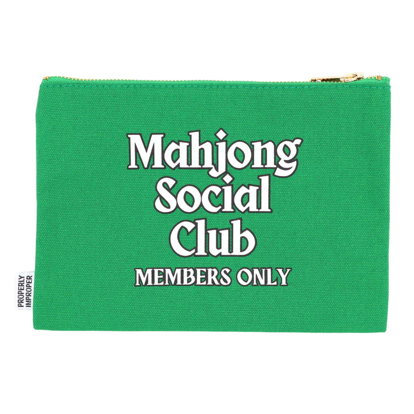 Canvas Pouch Mahjong Social Club