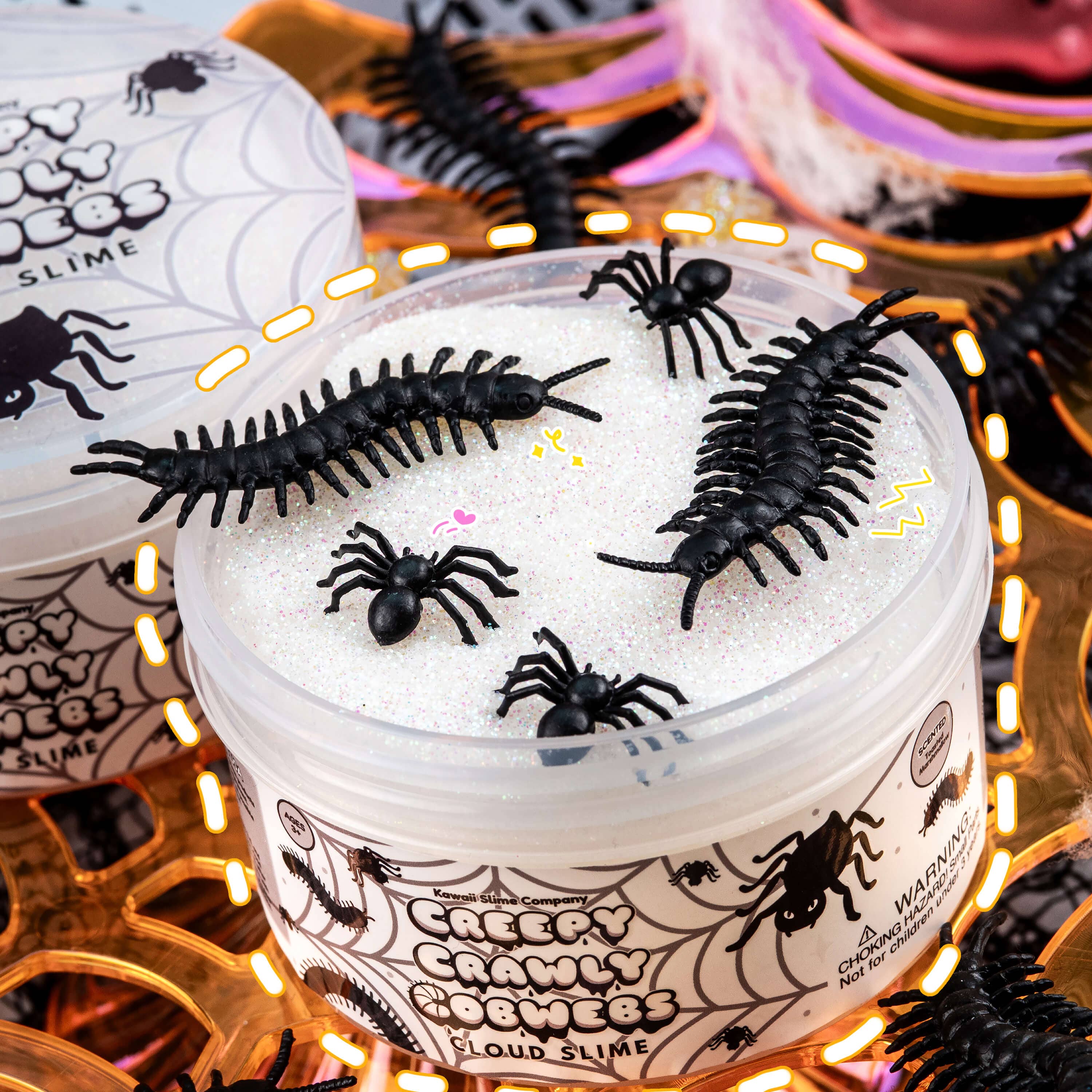 Creepy Crawly Cobwebs Cloud Slime (4pcs/case)