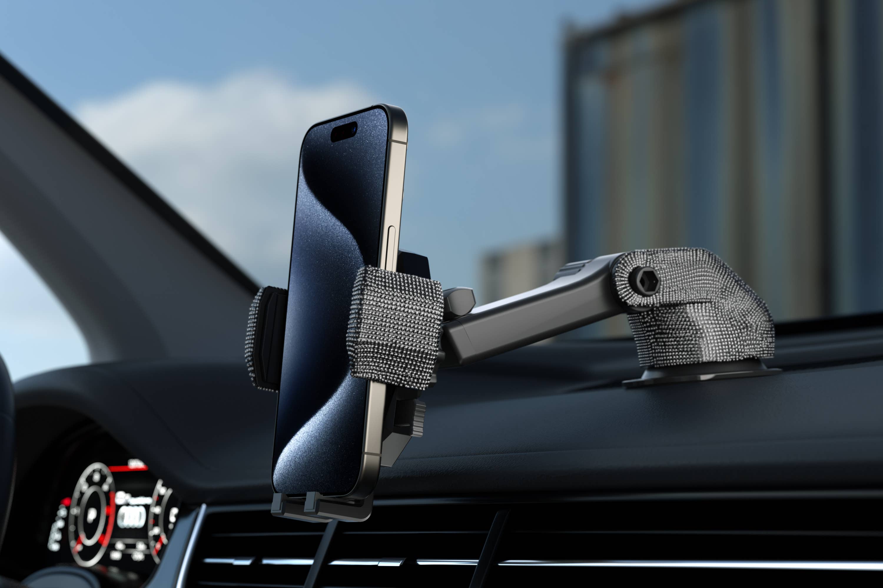 Bling Cradle Car Mount for Smartphones With Retail Pack
