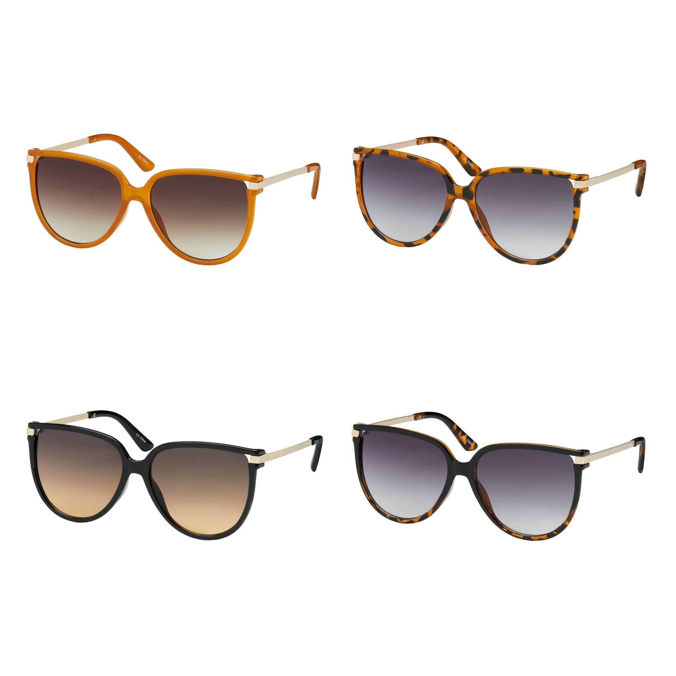 1255 - Jade- O/S Cat Eye Combo Sunglasses