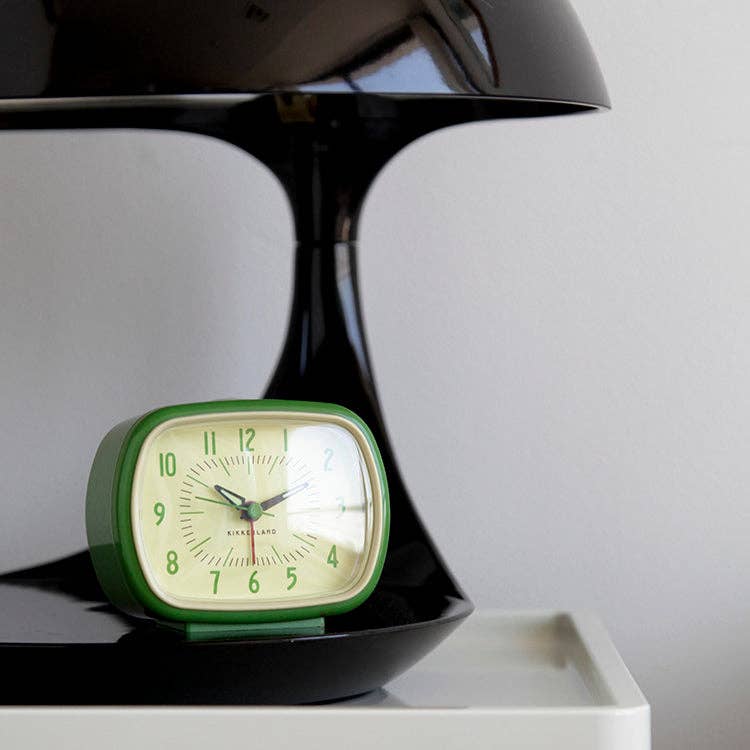 Retro Alarm Clock + Green