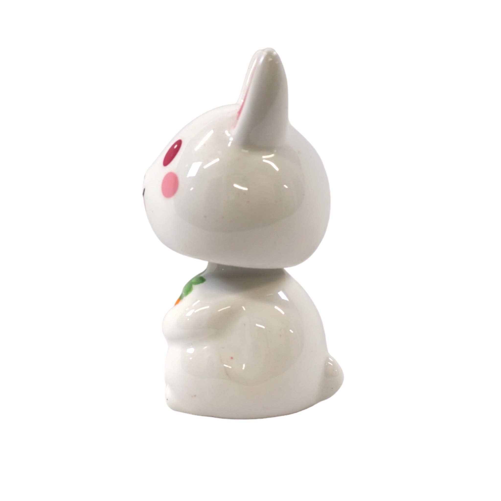 3 Inch Ceramic Bunny Bobble Head