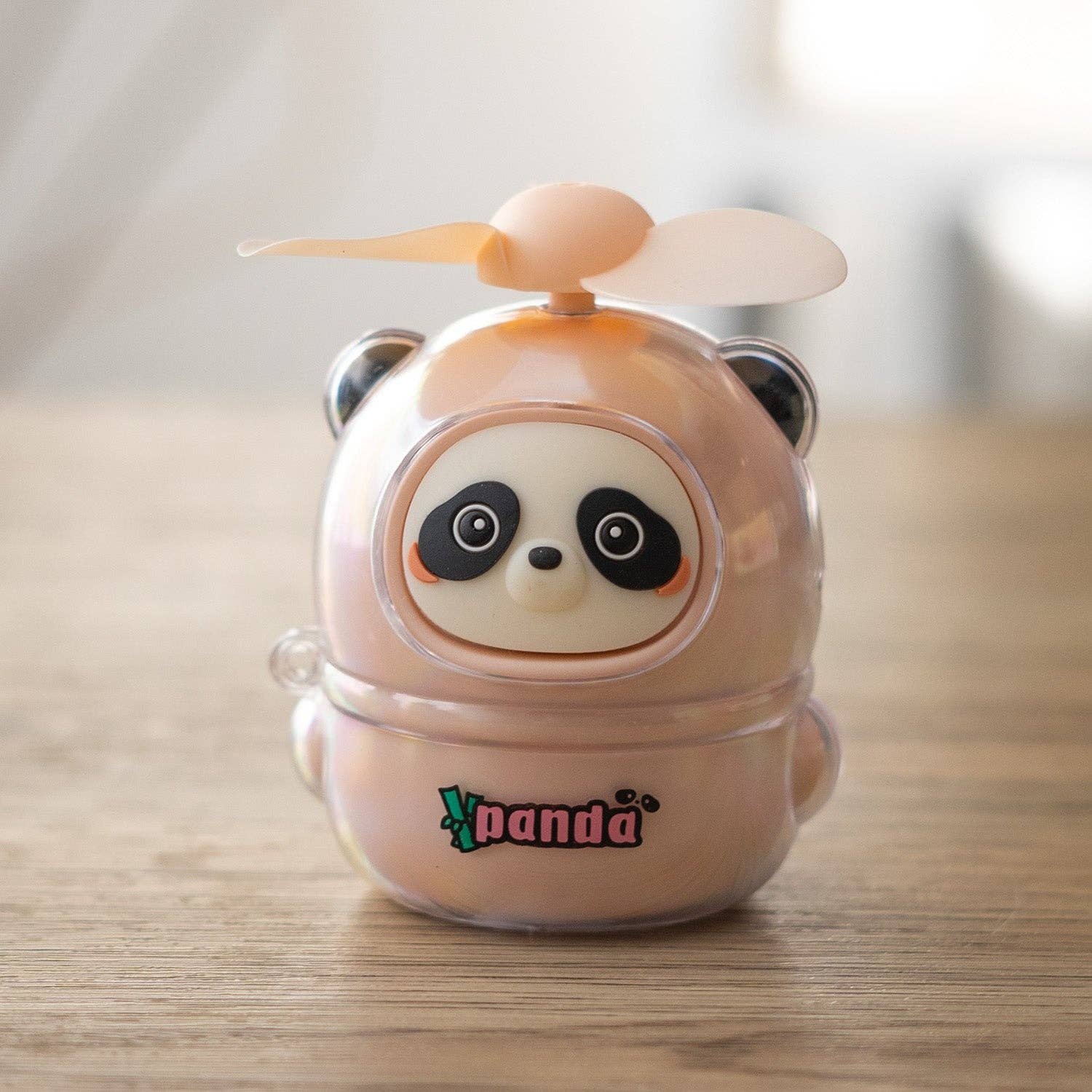 Mini Handheld Panda Fan Rechargeable Pink (1/120)