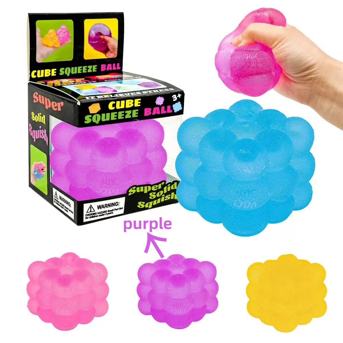 Nice Cube Translucent Slow Rising Stress Relief Squeeze Toy