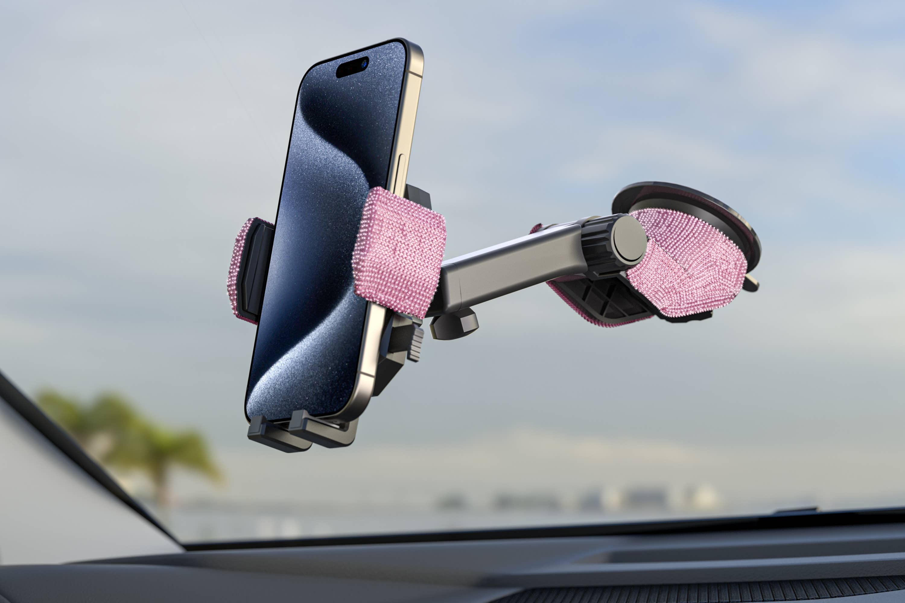 Bling Cradle Car Mount for Smartphones With Retail Pack