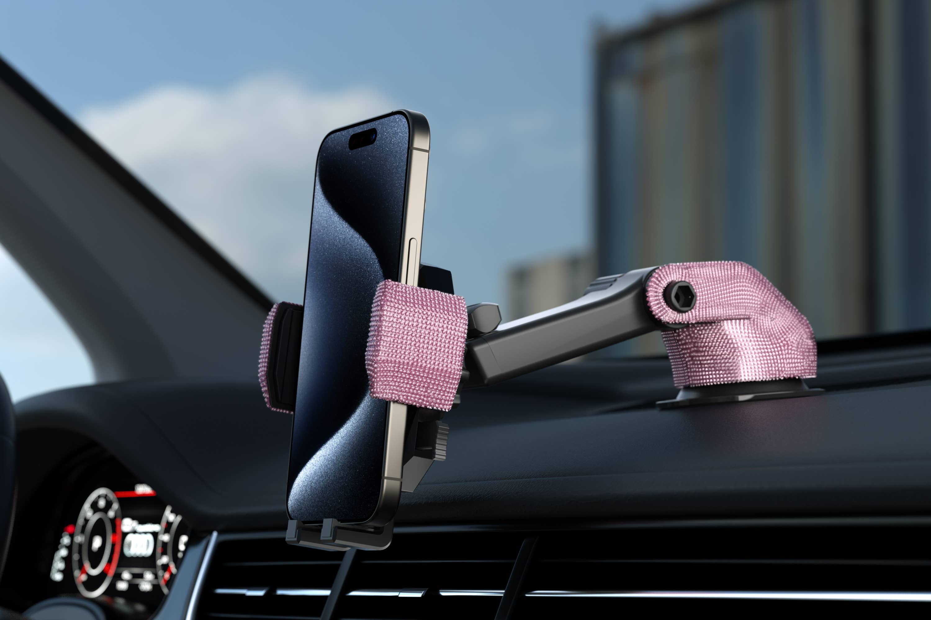 Bling Cradle Car Mount for Smartphones With Retail Pack