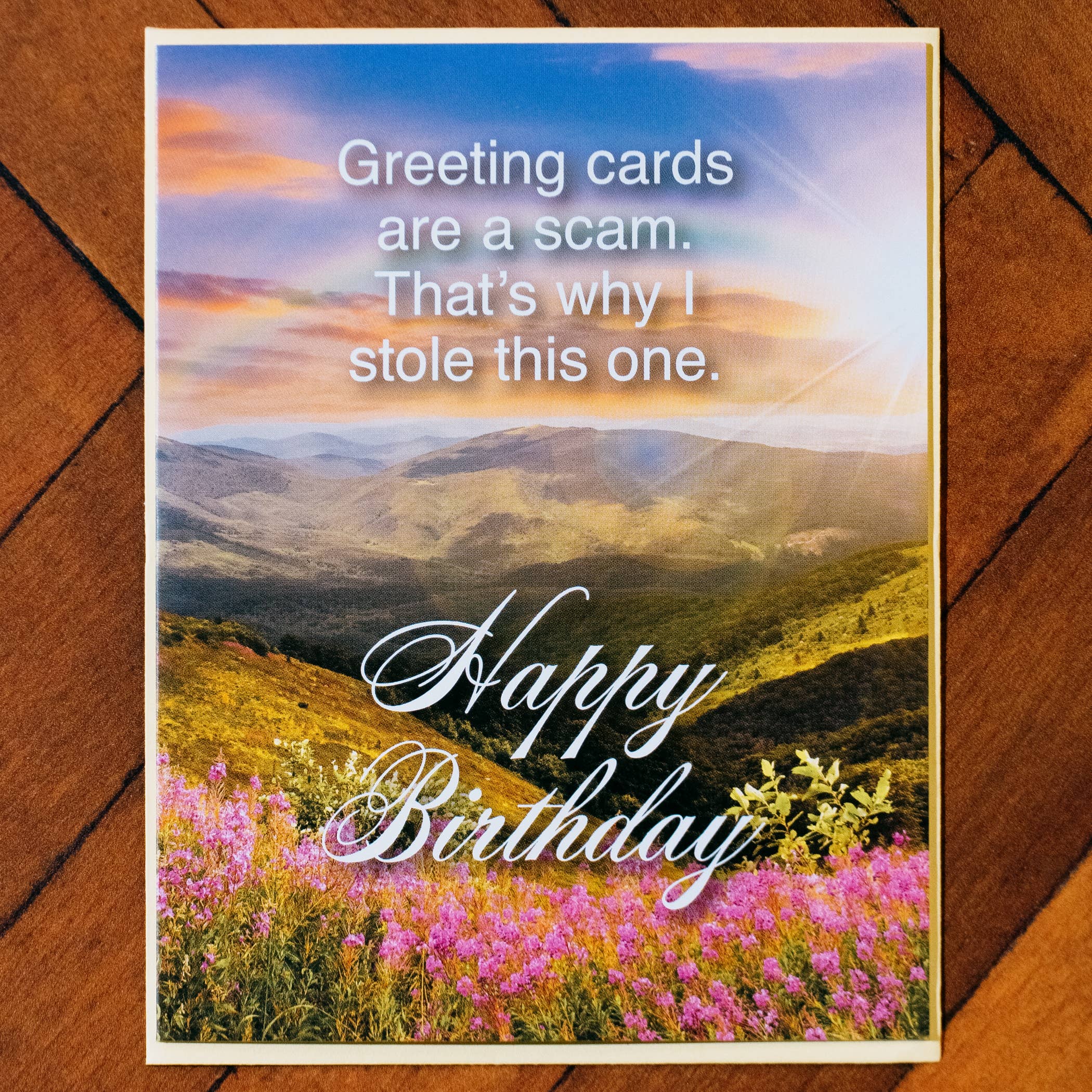 Cards Are a Scam Greeting Card | Funny Cards