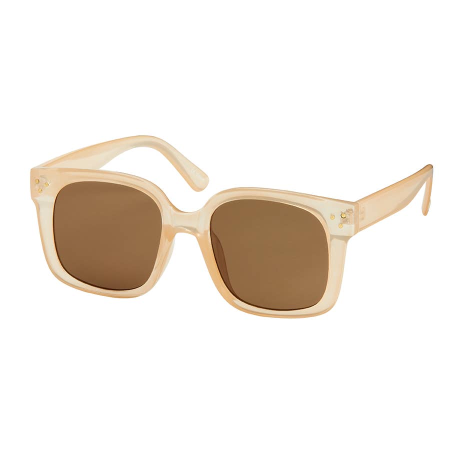 1257 Square Pins Detail Sunglass Assortment