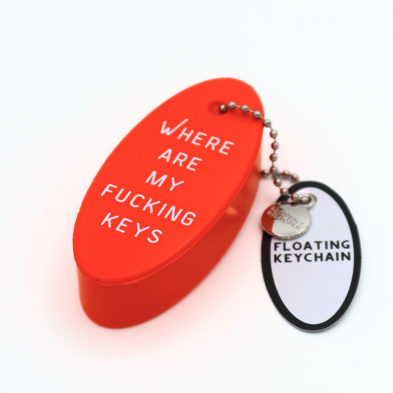 Floating Keychain Orange Where Are My Fucking Keys