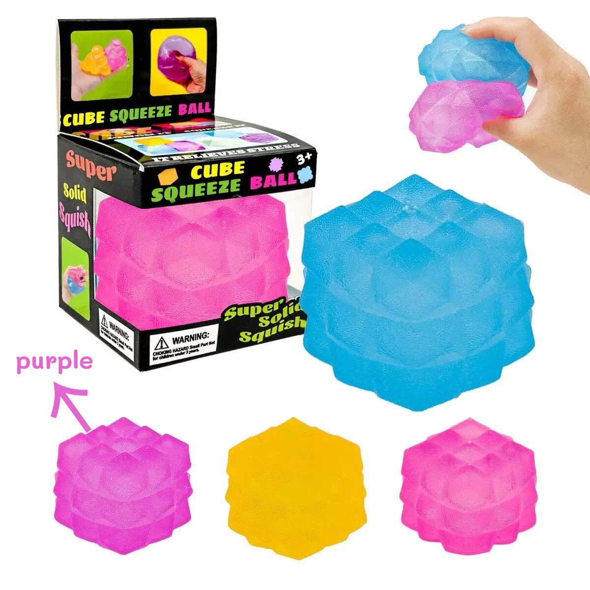 Nice Cube Translucent Slow Rising Stress Relief Squeeze Toy