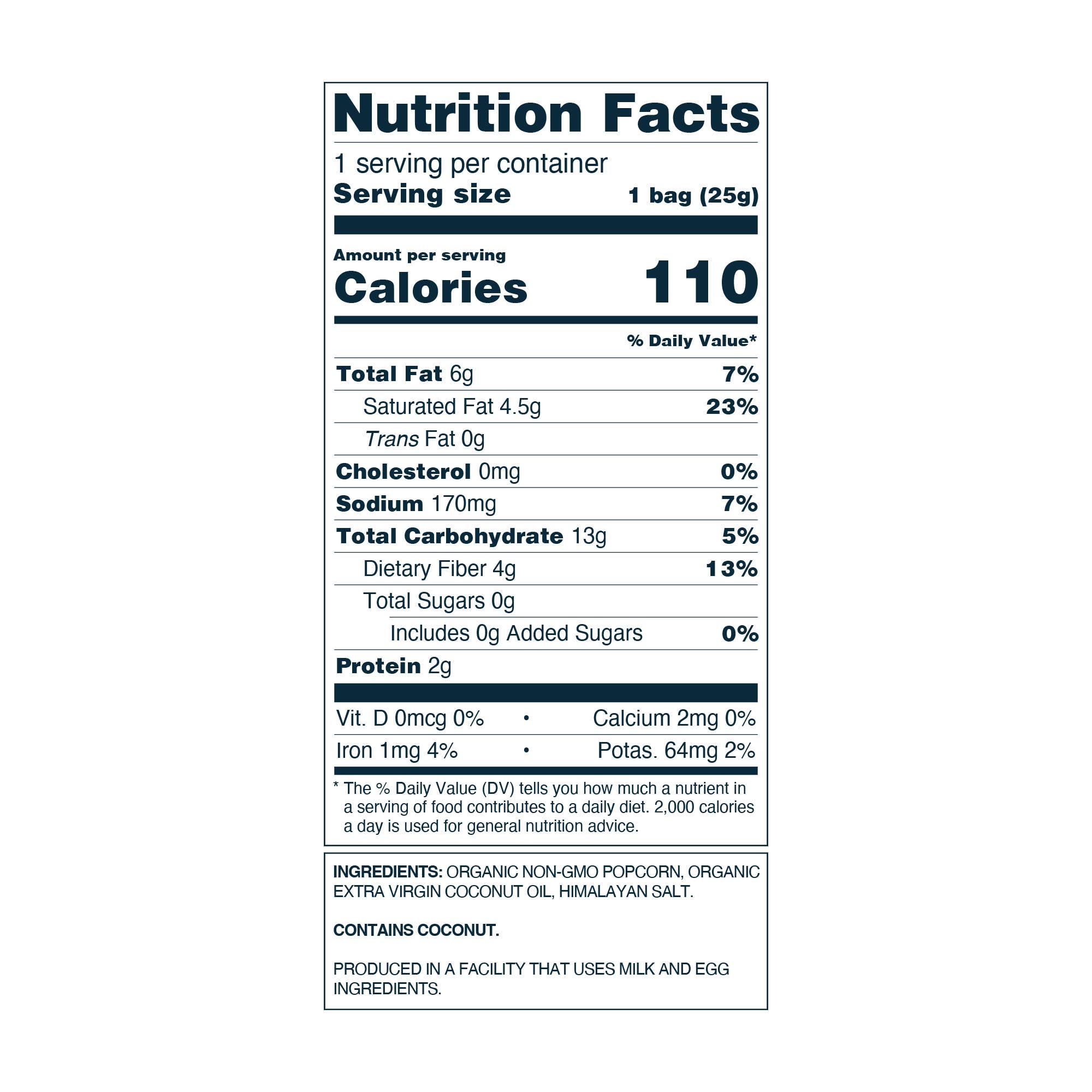 Organic Popcorn, Himalayan Pink .88 oz