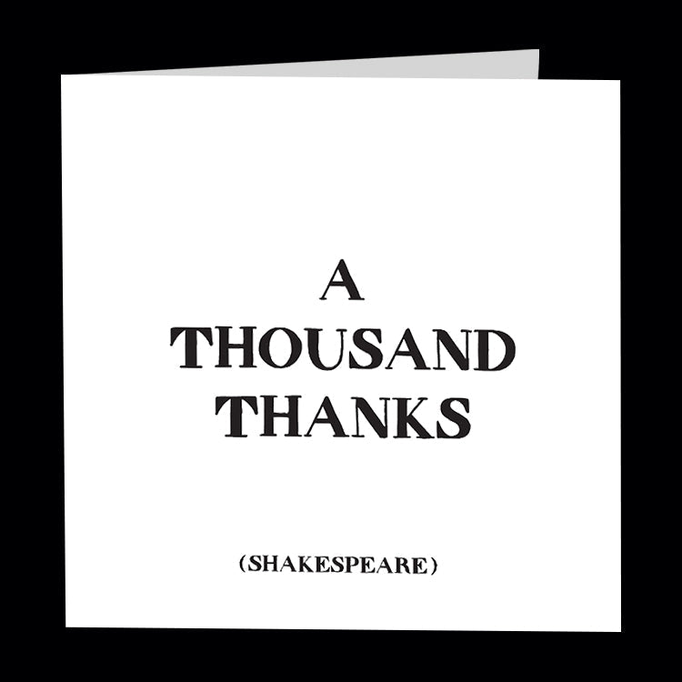 a thousand thanks card