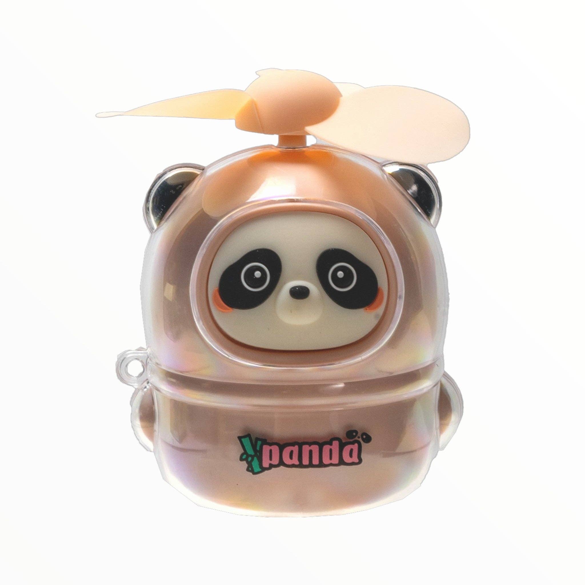 Mini Handheld Panda Fan Rechargeable Pink (1/120)