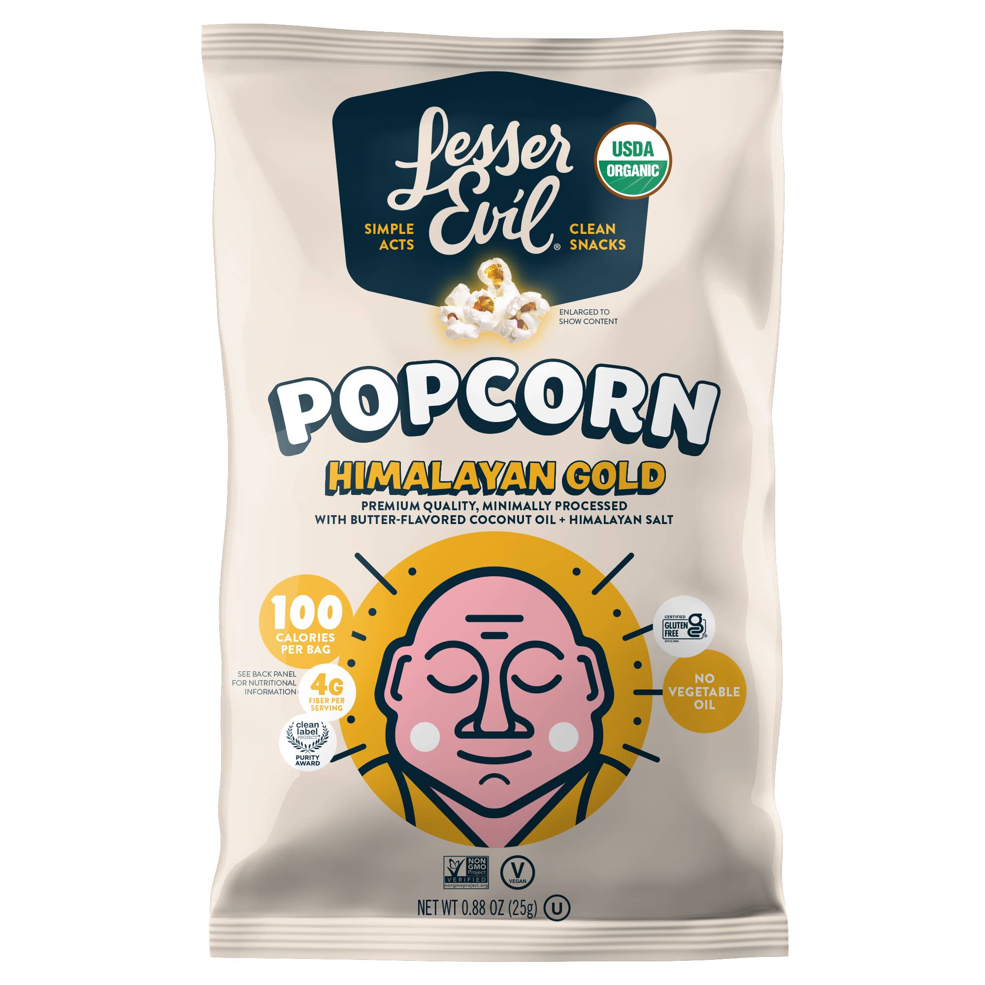 Organic Popcorn, Himalayan Gold .88 oz