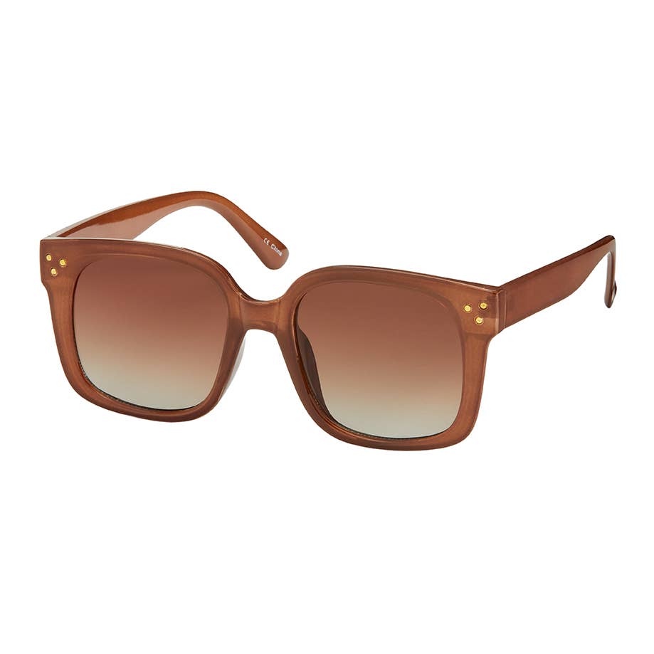 1257 Square Pins Detail Sunglass Assortment