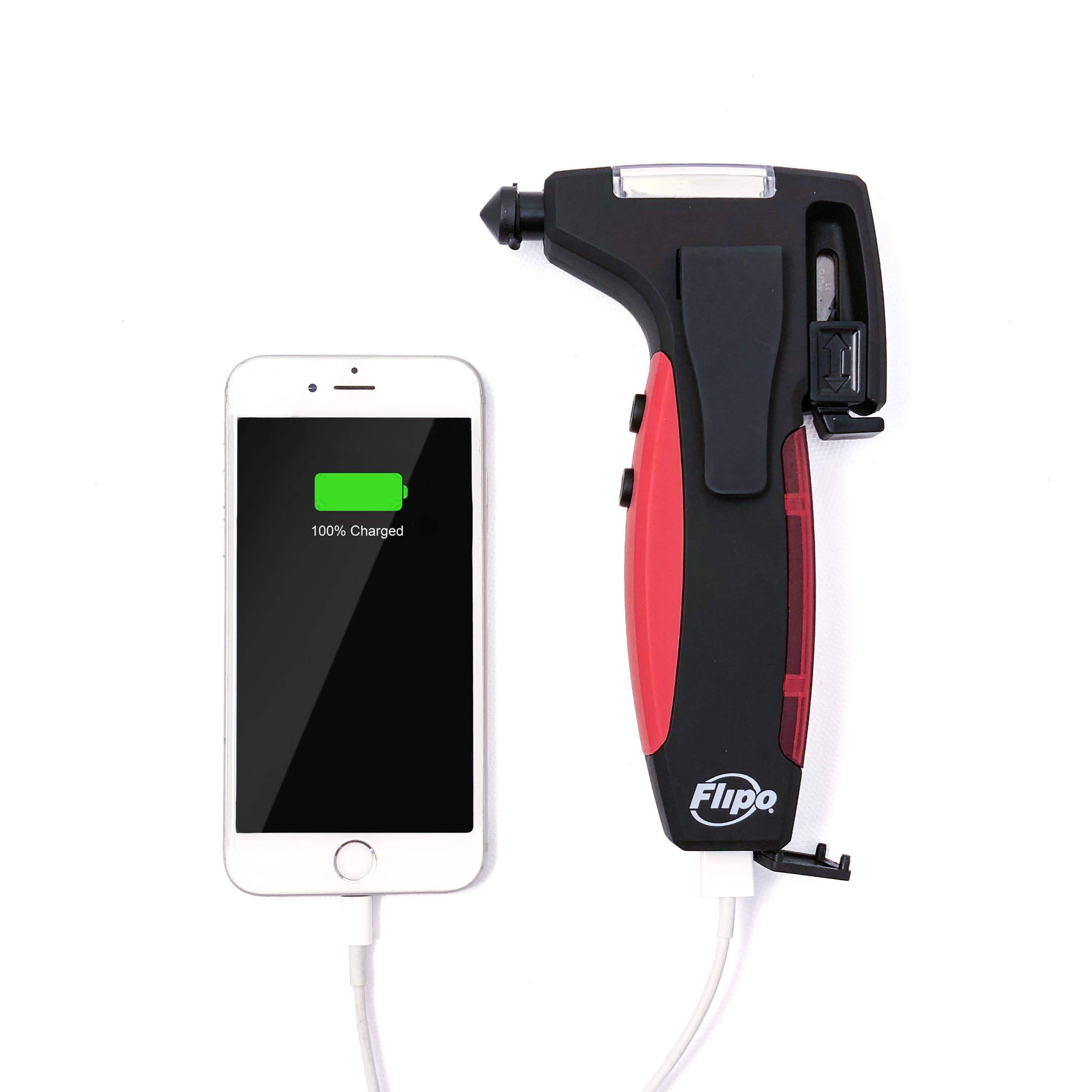 5-In-1 Emergency Car Escape Tool With Portable Power Bank