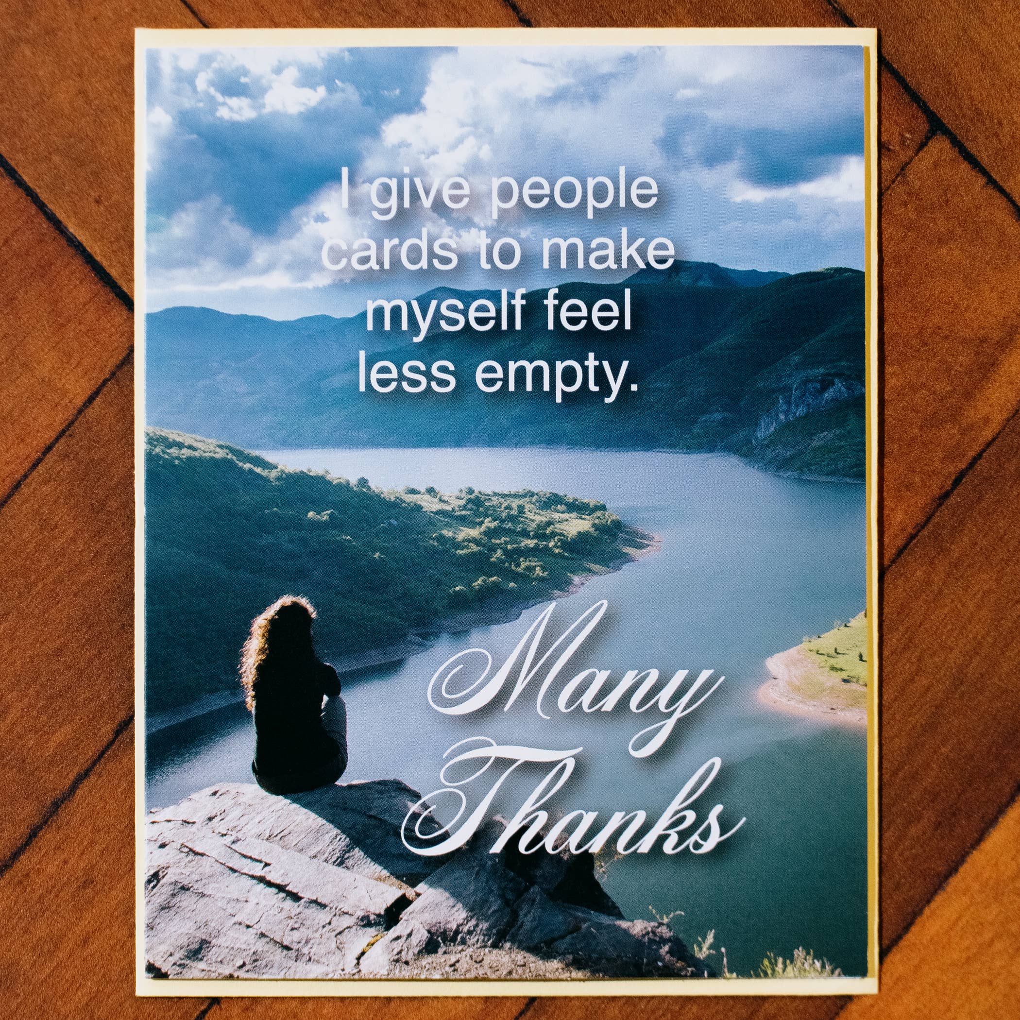 Less Empty Greeting Card | Funny Card