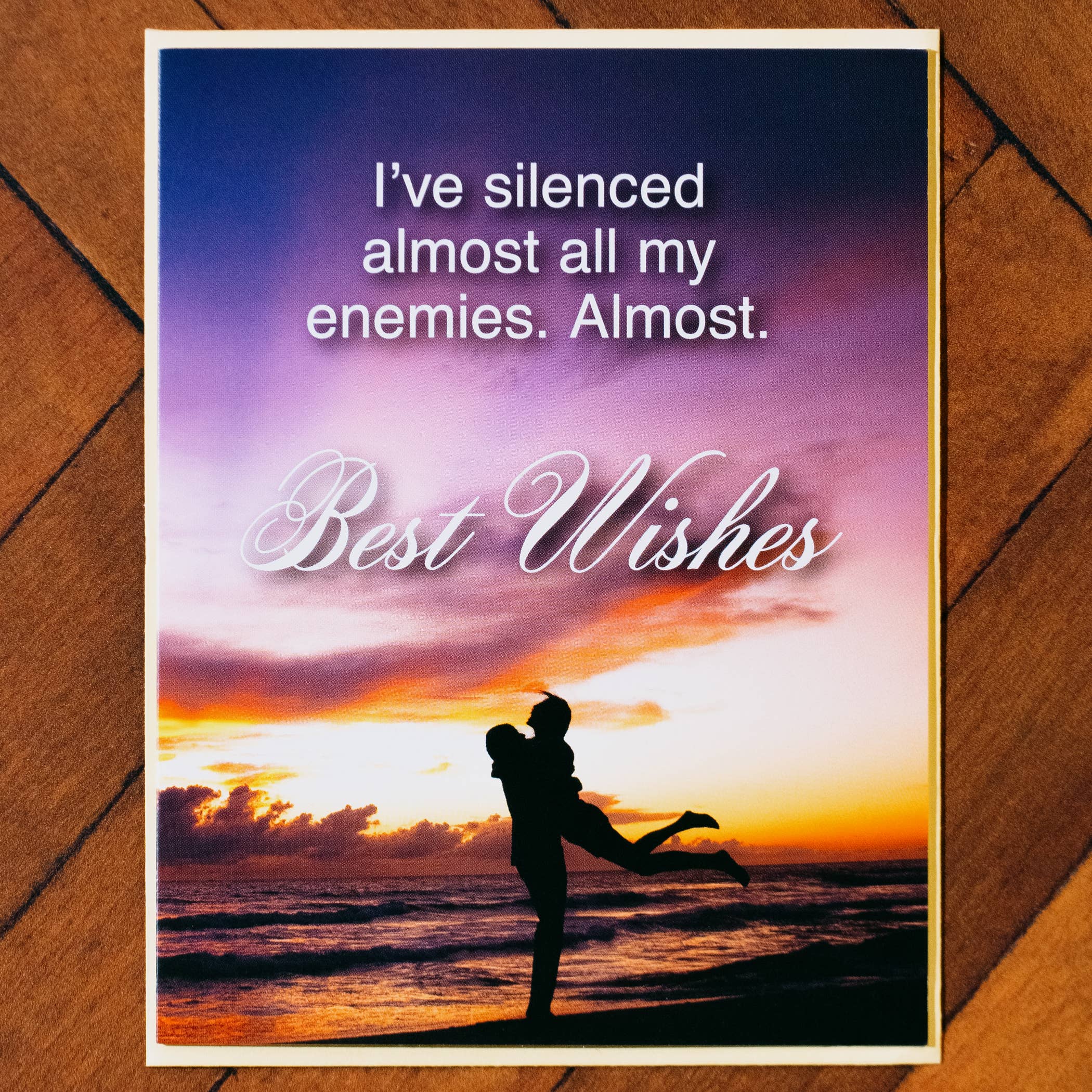 Silenced Enemies Greeting Card  | Funny Cards