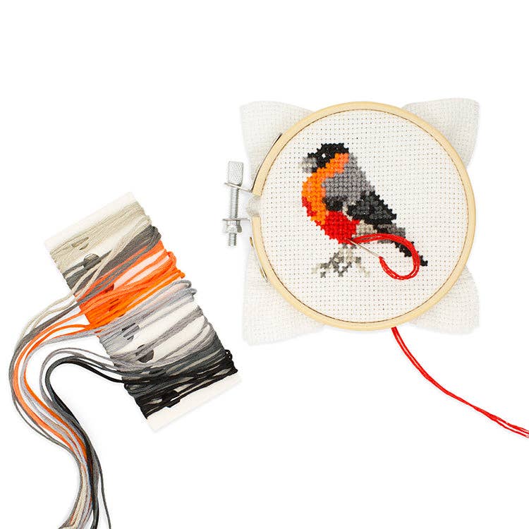 Mini Cross Stitch Embroidery Kit - Bird