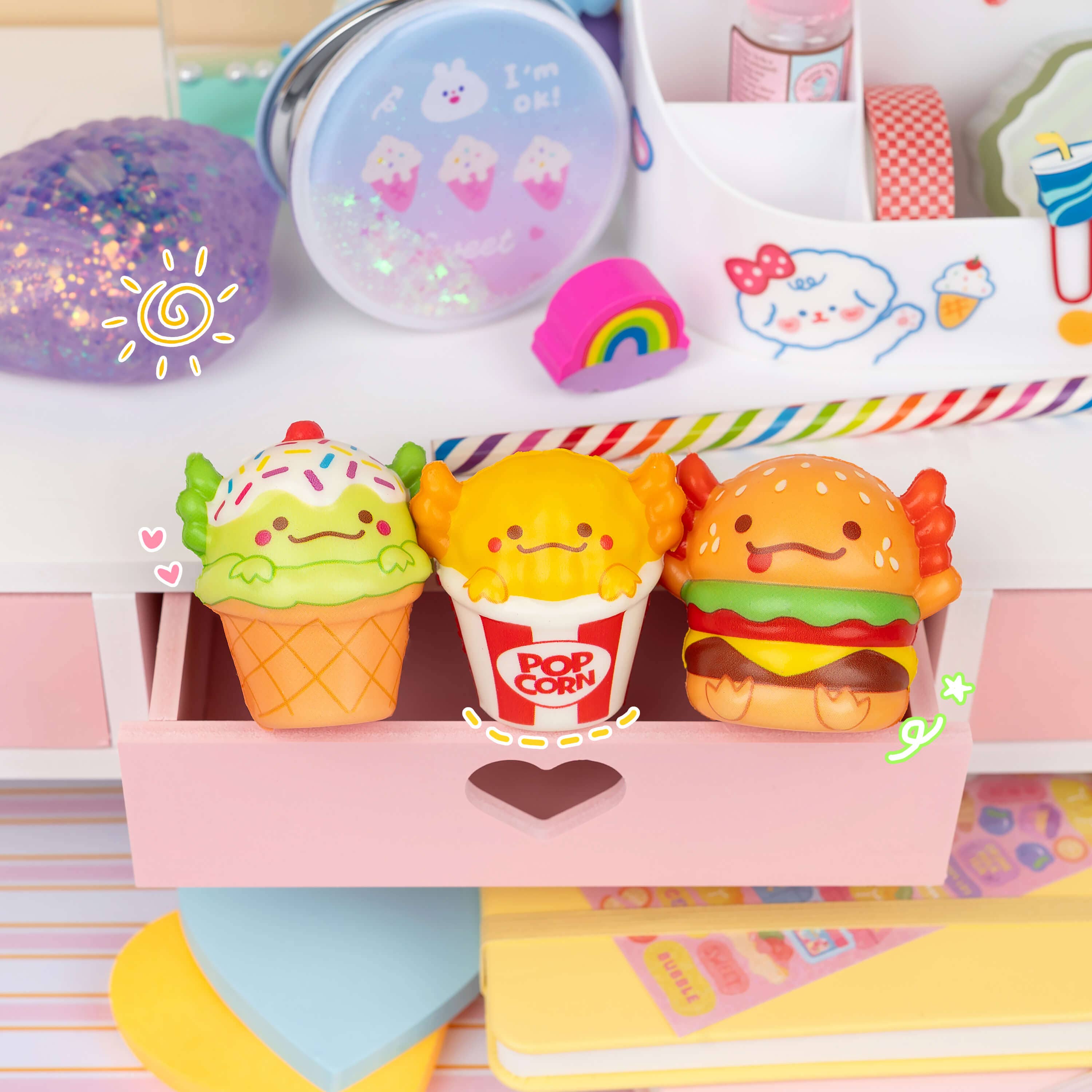 Snaxolotl Mini Squishy Toys PDQ (24pcs/case)