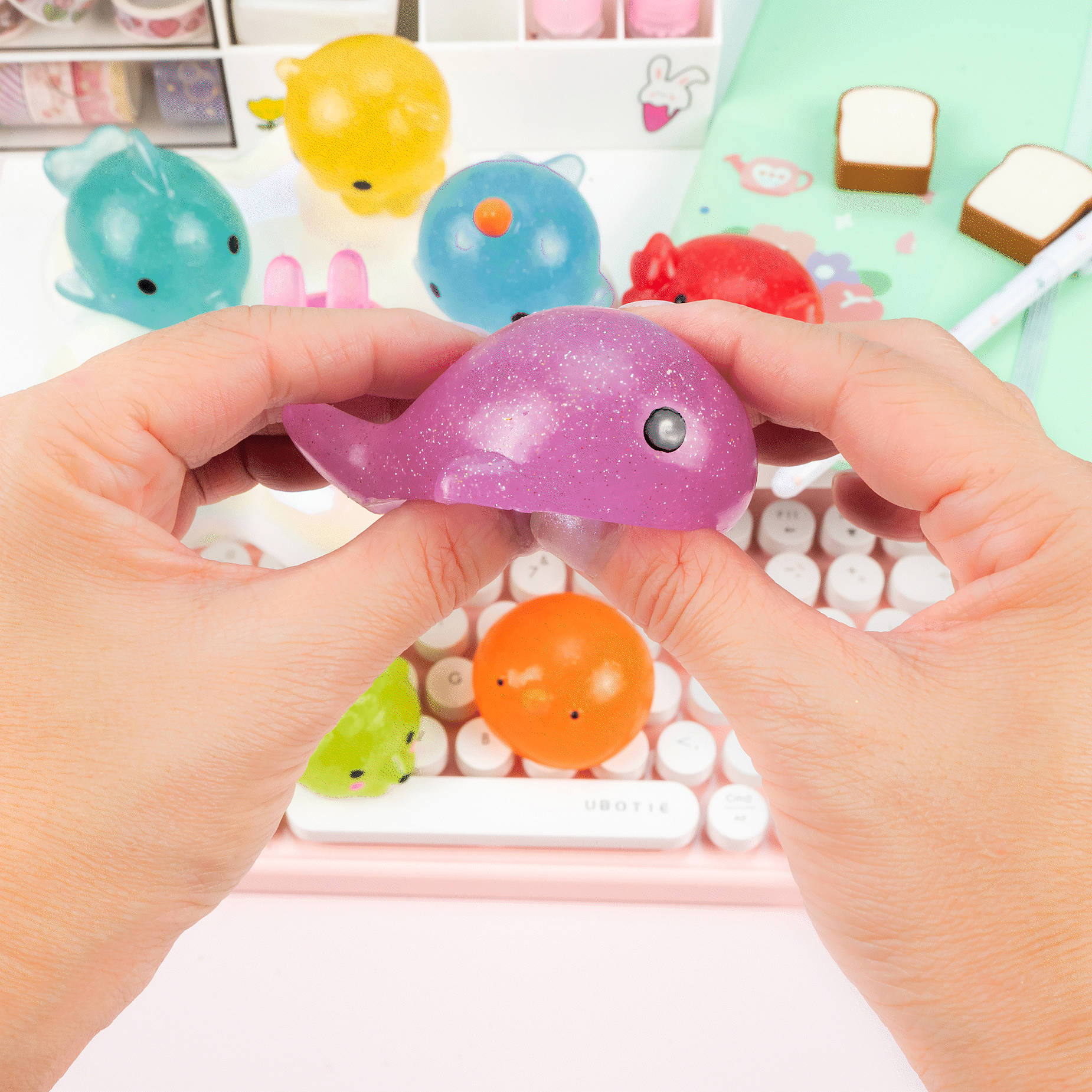 Jumbo Glitter Mochi Squishy Toy (24pcs/case)